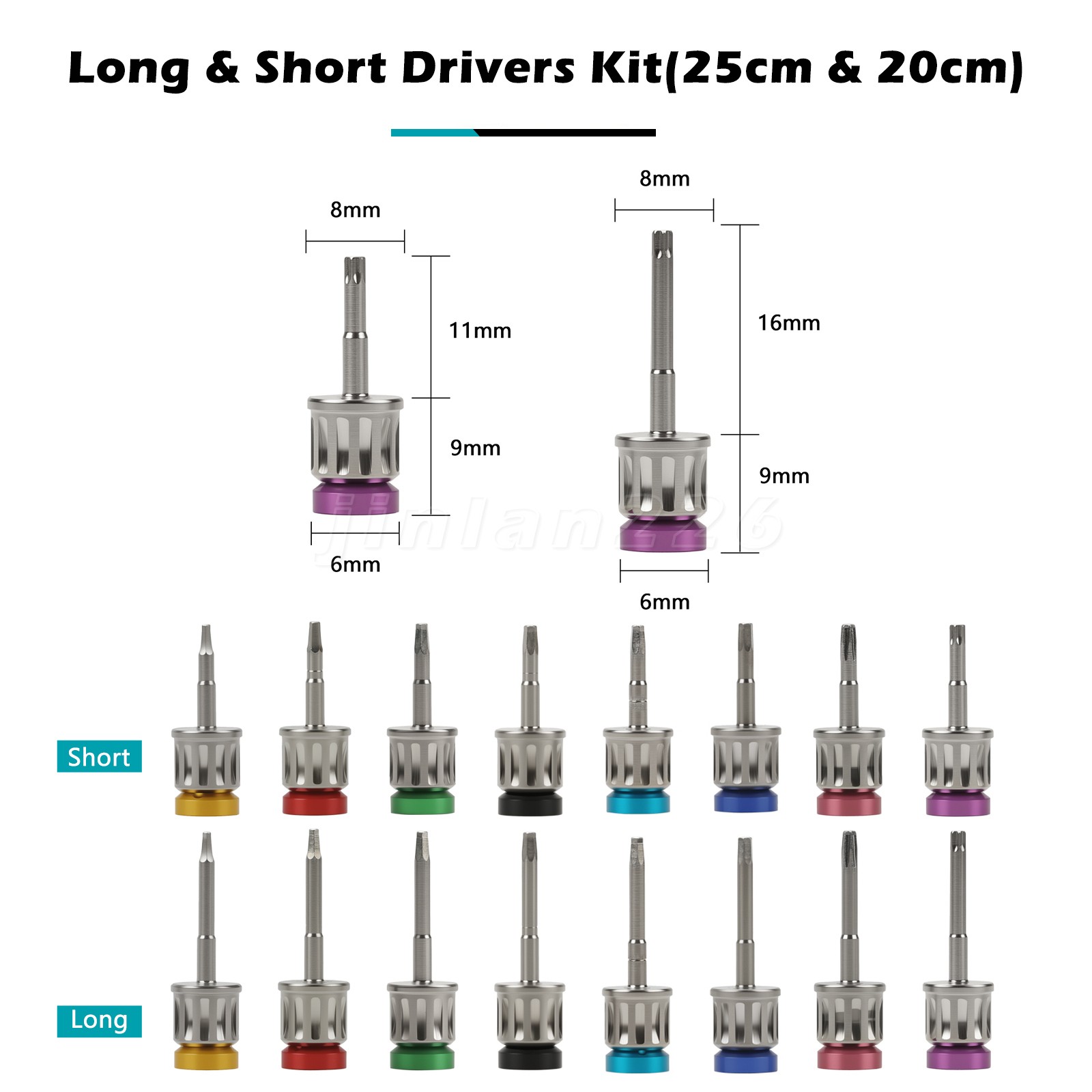 Screw Drivers For Dental Universal Implant Prosthetic Torque Wrench Remover Kit