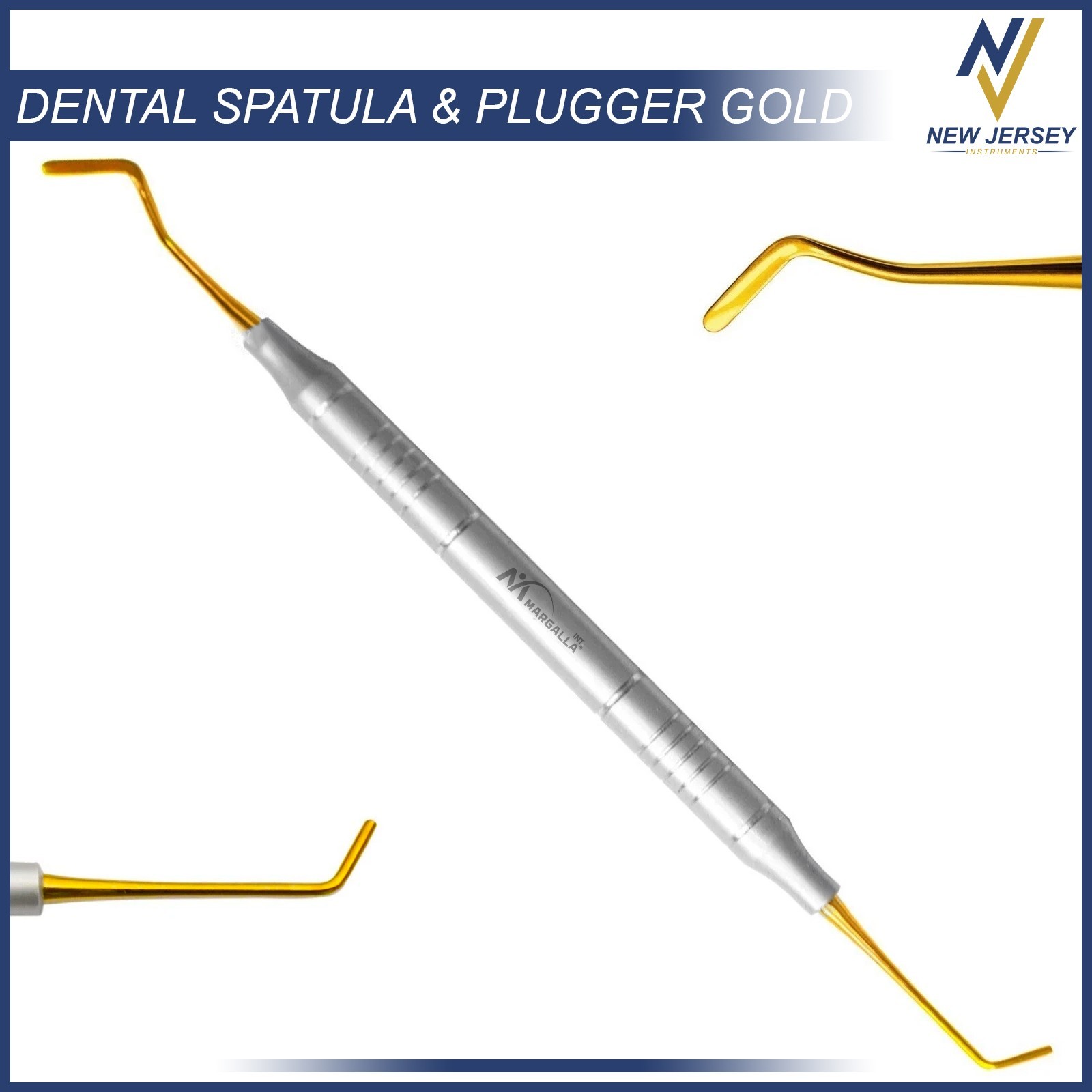 Composite Dental Filling Instruments Spatula & Plugger Titanium Gold Tips