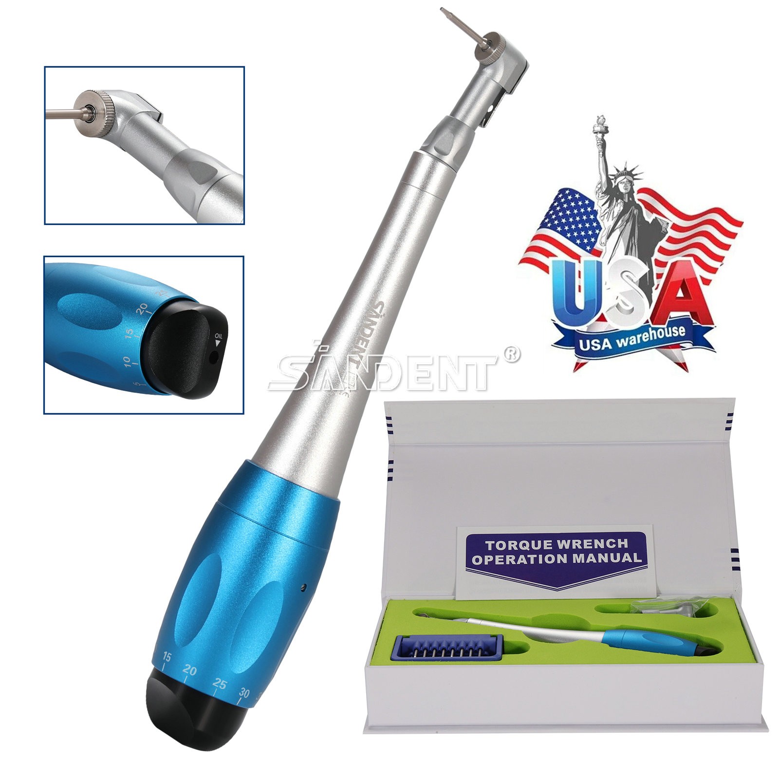 Dental SD Torque Drivers 16x Drivers Torque Wrench Handpiece Universal USA