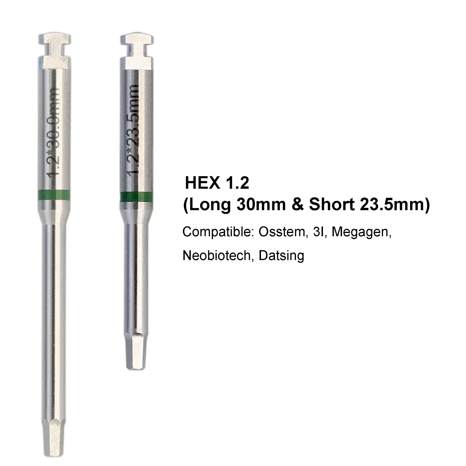 Implant Screwdriver 1.25 1.2 Hex Driver Dental Torque Wrench Astra Zimmer Osstem