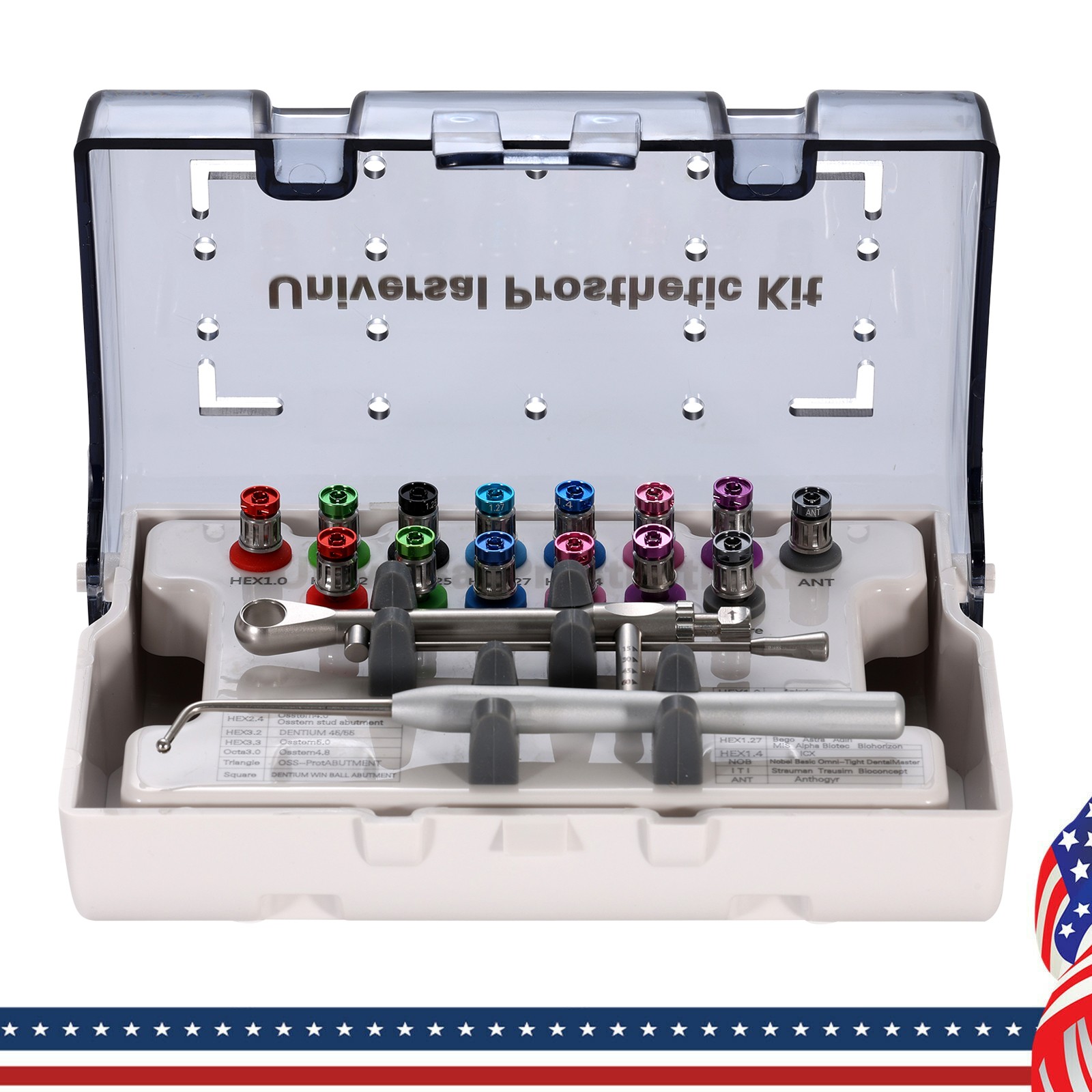 Dental Implant Surgical Manual Kit Torque Wrench Tool 16/14 Screw Drivers dk