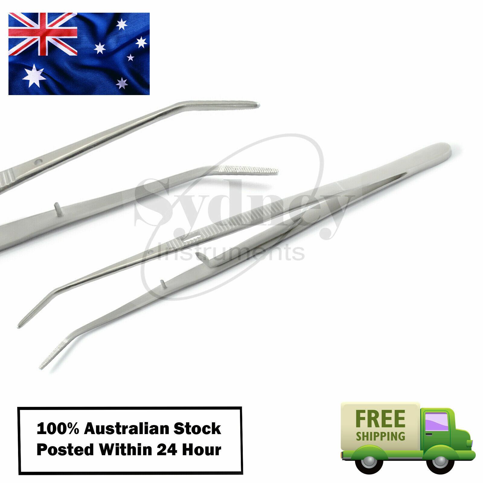 Dental Surgical Cotton & Dressing Tweezers Atraumatic Forceps Tissue Holding