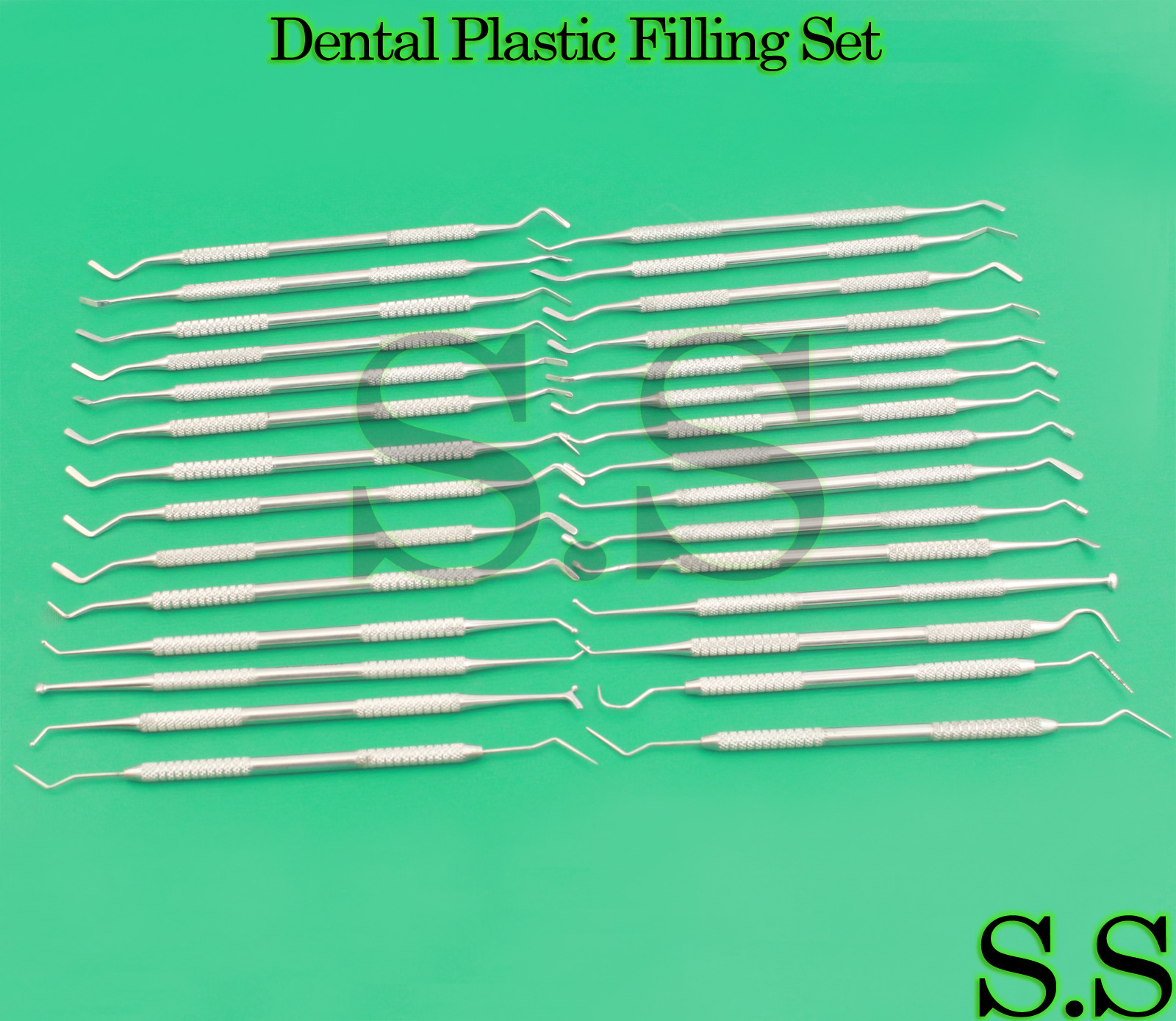 Composite Plastic Amalgam Filling Set of 30 Dental Restorative Instruments