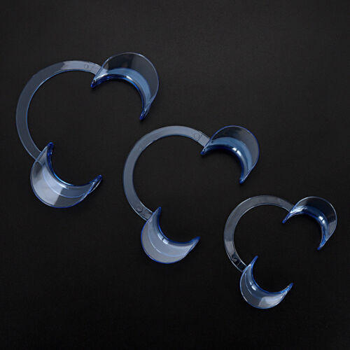 10Pcs Dental Intraoral Cheek Lip Retractor Mouth Opener C Type L/M/S Blue/Clear