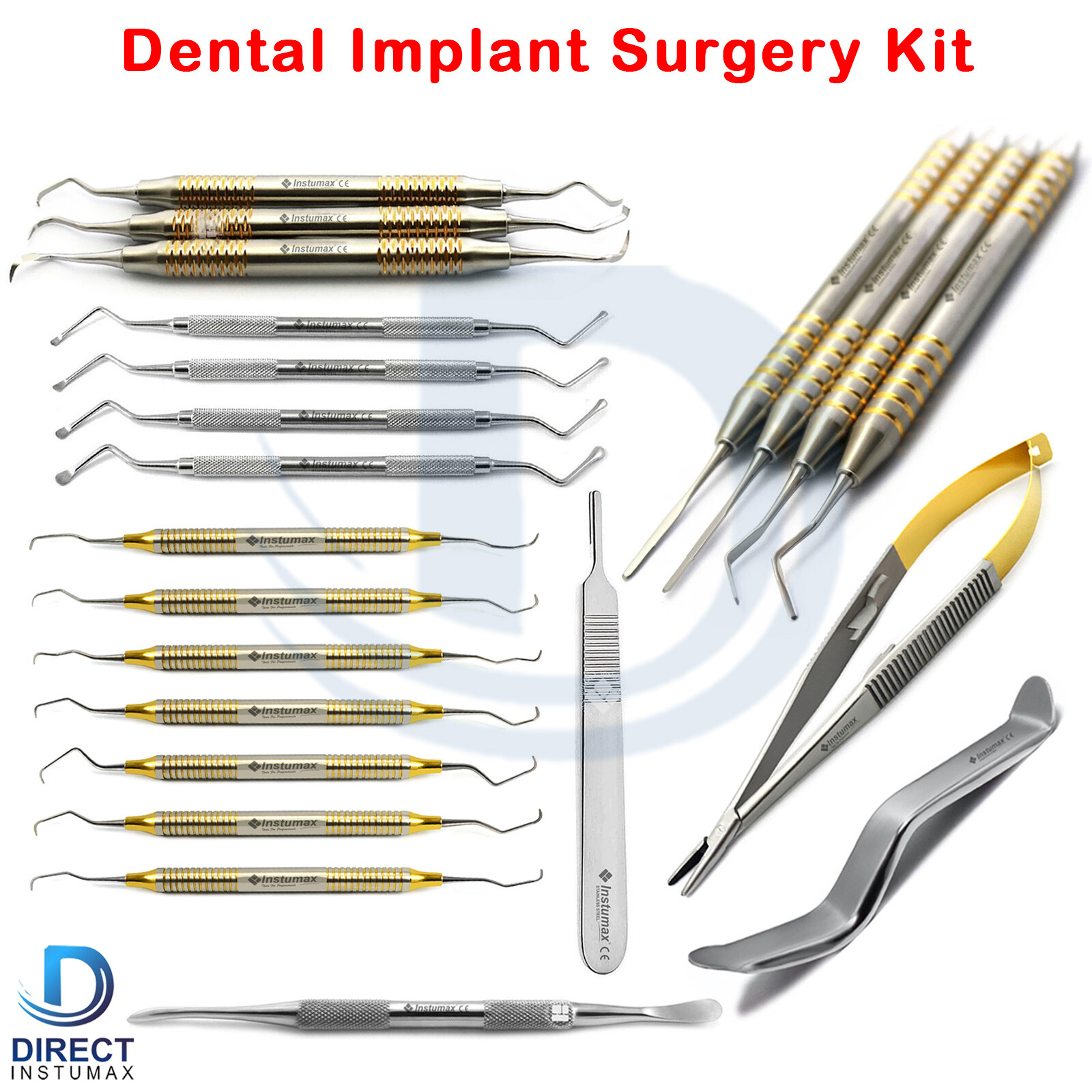 Perio Gingival Surgery Kit Periodontal Orban Knives Dental Tunneling Instruments