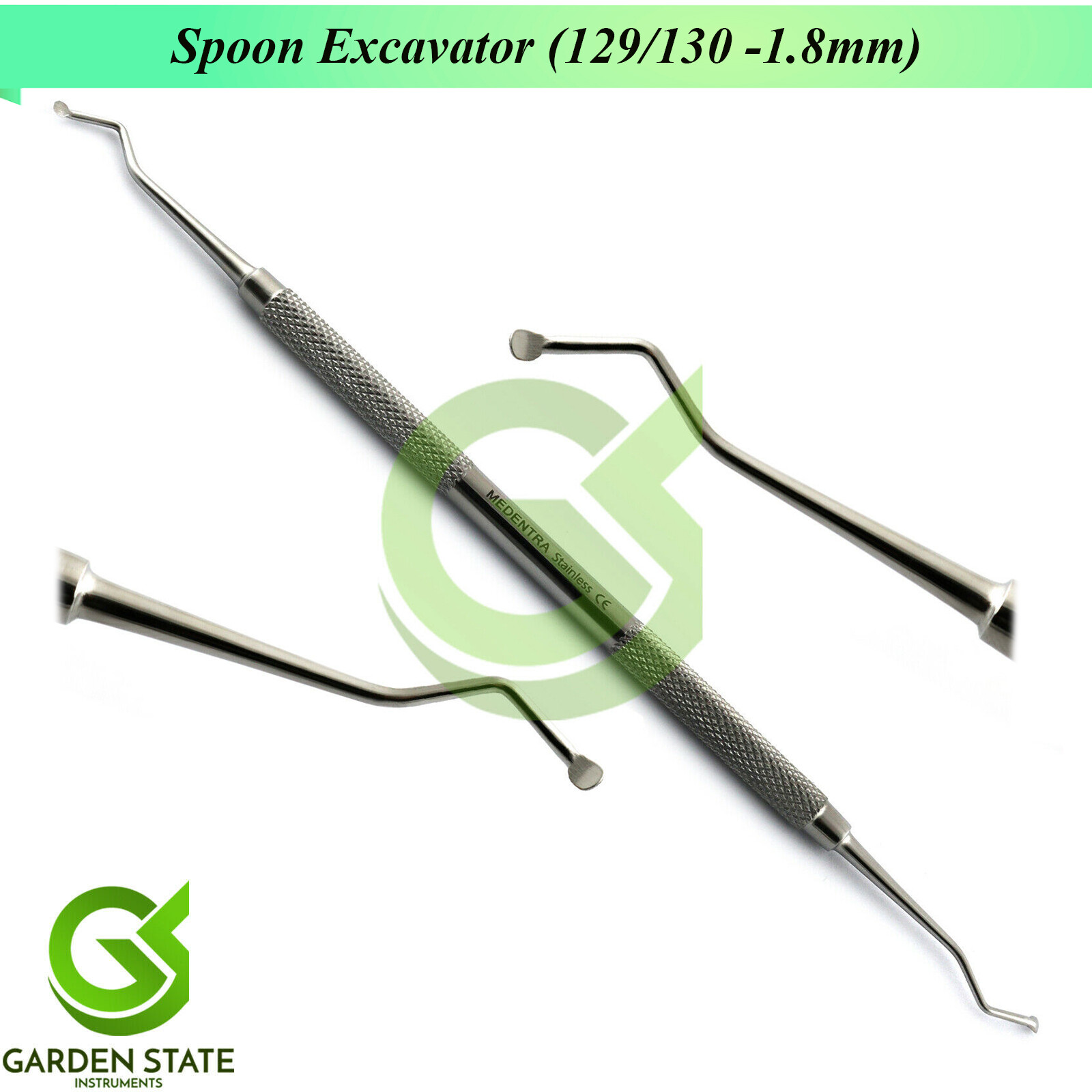 Dental Spoon Excavator 129/130 1.8mm Dentin Removal Carious Endodontic Tools