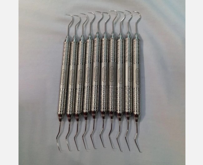 Hu-Friedy Lot Of 10Pcs Explorer EXD56 #5 Dental Instruments Satin Steel Handle