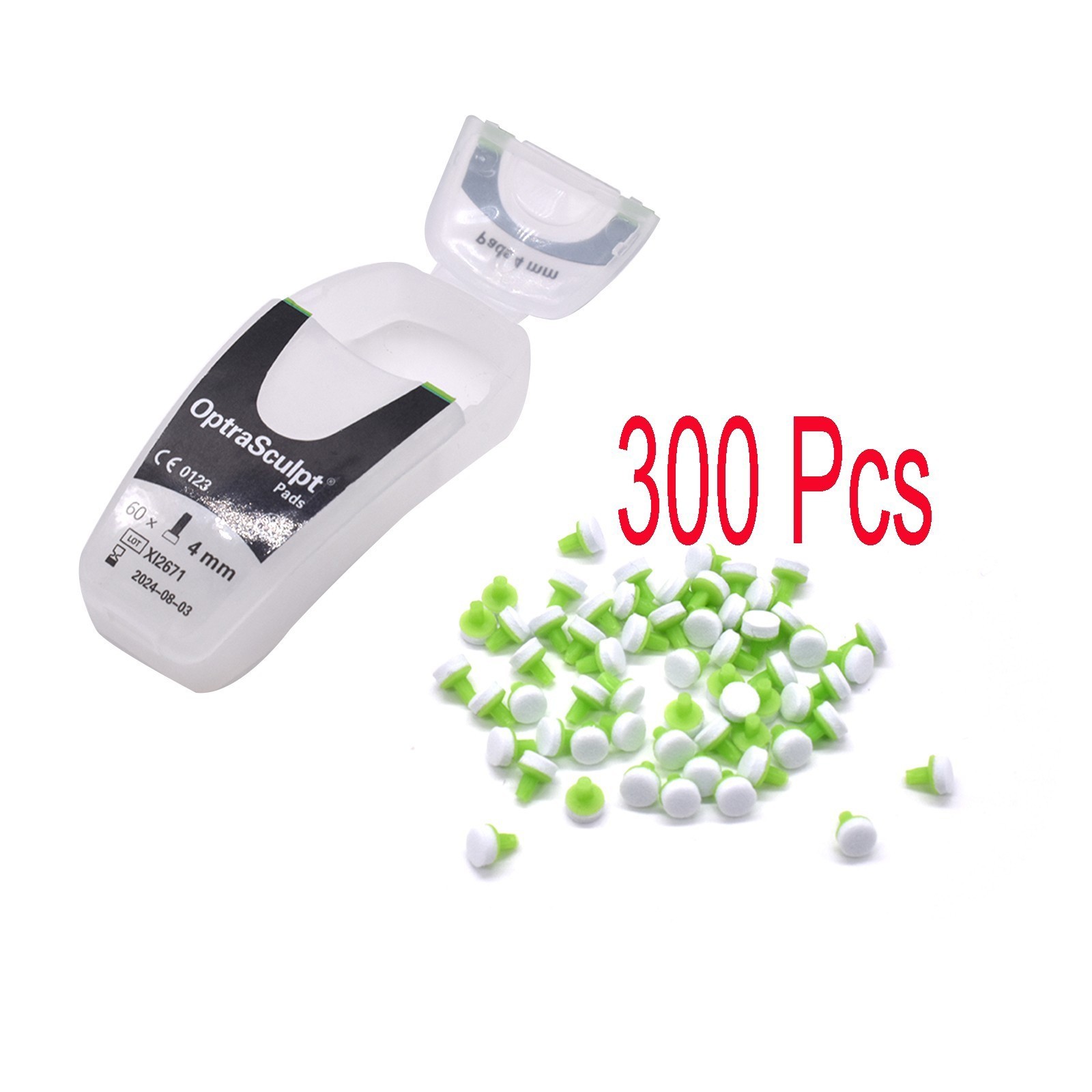 300Pcs Dental Foam Pads 4mm Curing Light Composite Resin Veneer Pads OptraSculpt