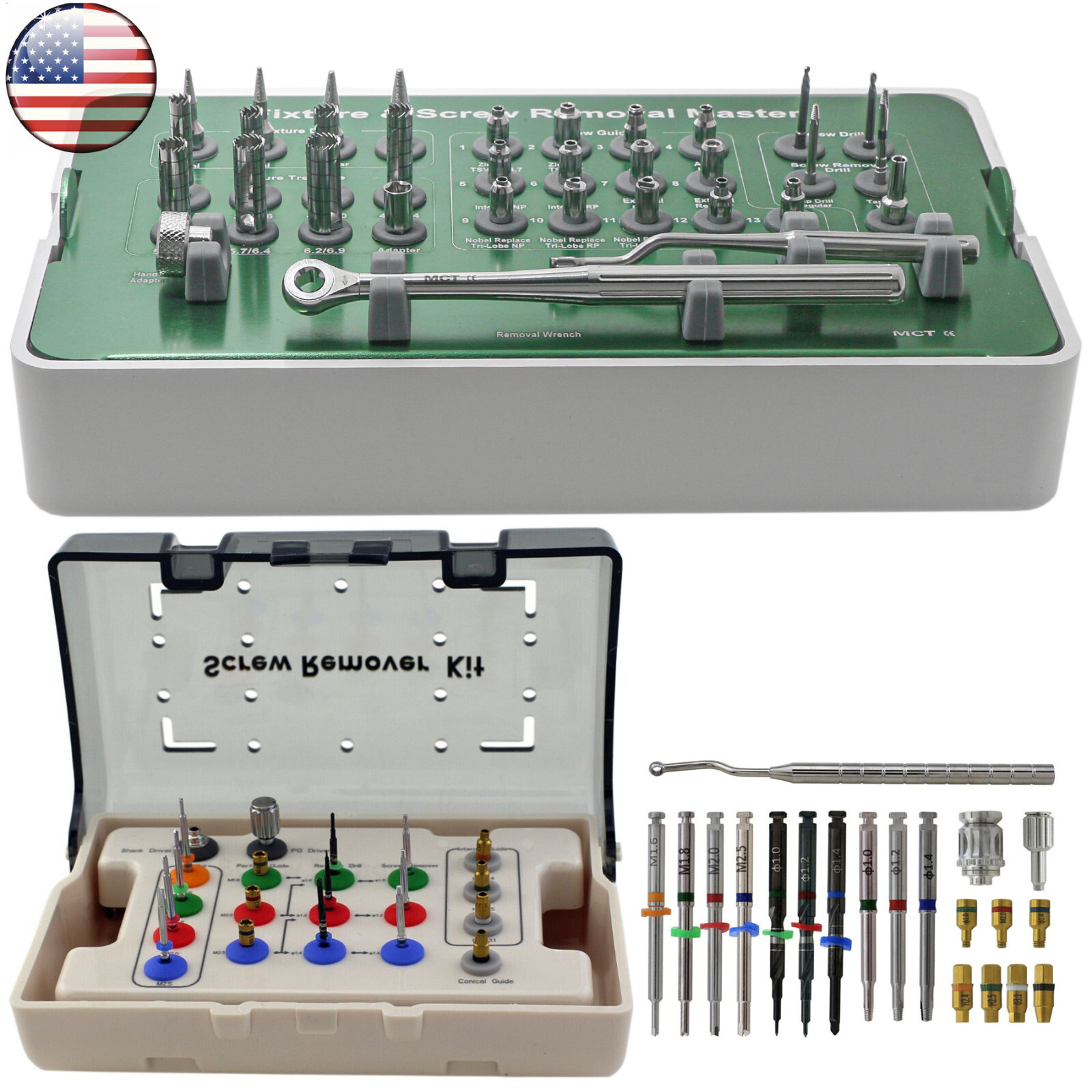 Implant Fixture &Fractured Screw Removal Kits FSRK-02 NeoBiotech SR Haenaem MCT