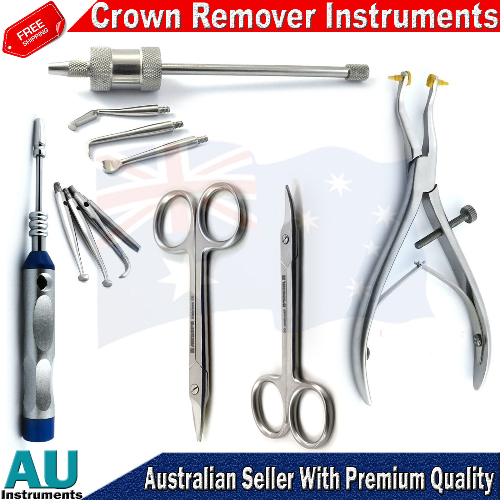 Dental Crown Remover Instruments Automatic Manual Forceps Lwanson Gauge Scissors