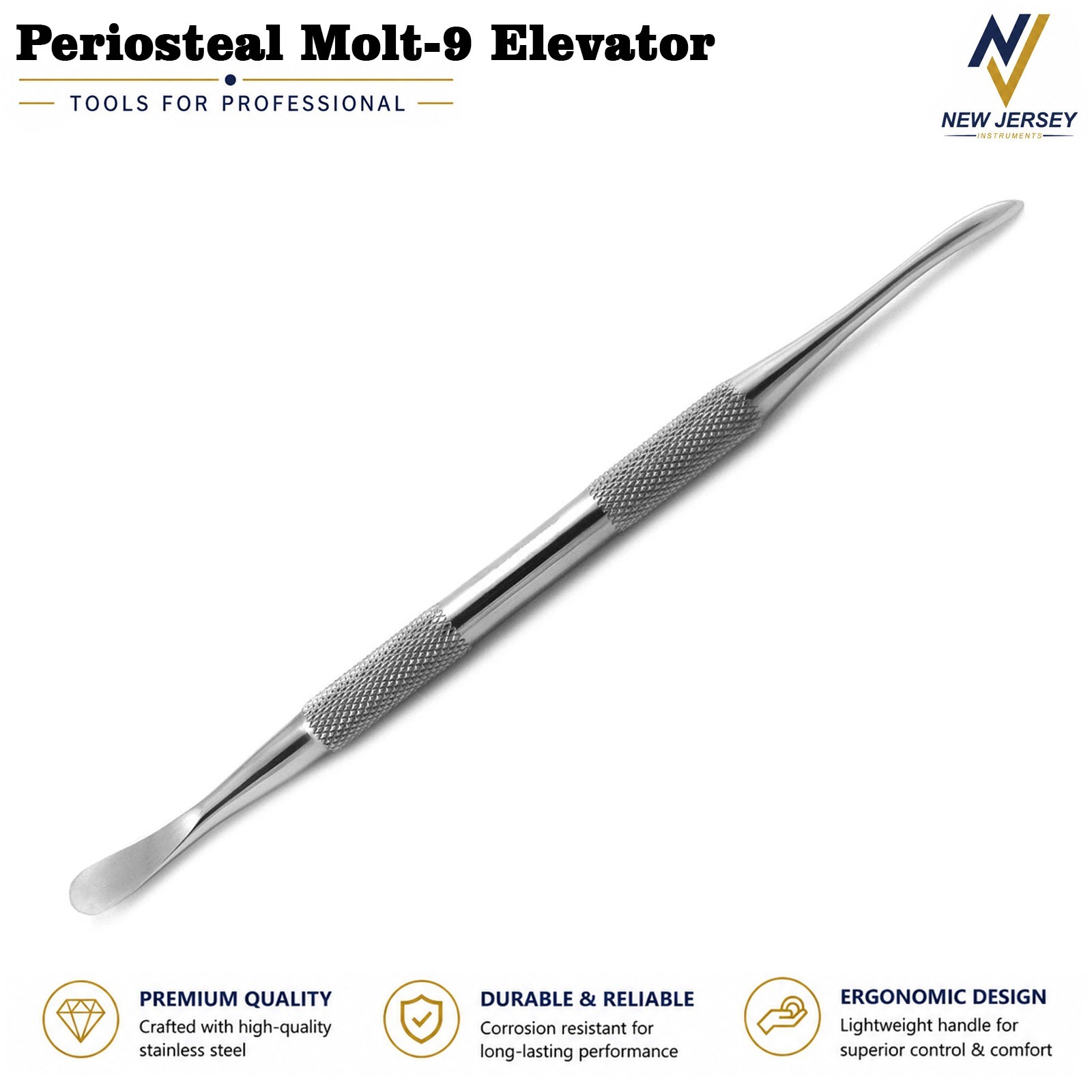 Periosteal Elevator Scaler Dental Molt 9 Implant Surgical Oral Surgery Tools CE