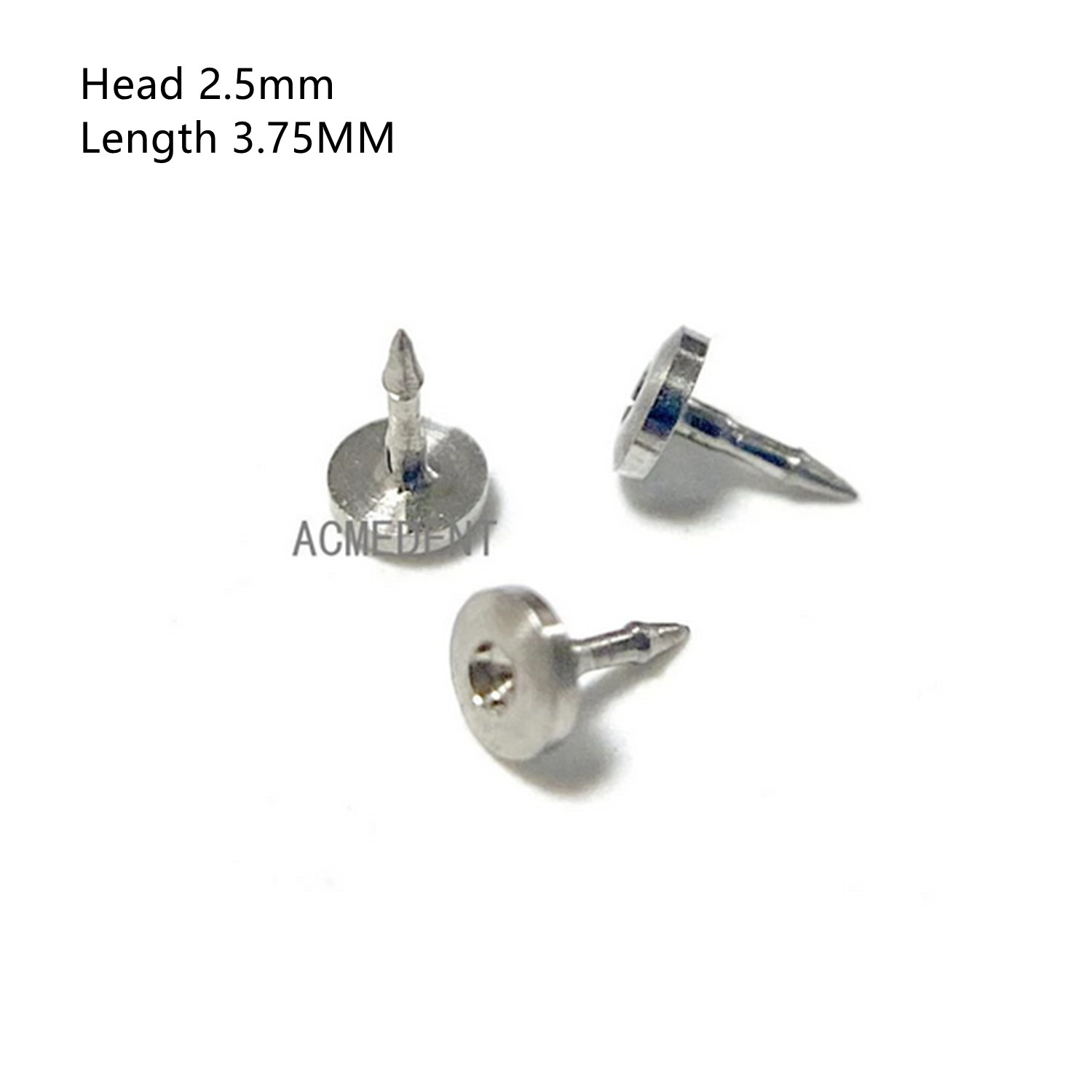 2~100Pc Dental Bone Tack Titanium Pins Membrane Fixation Stabilization Pin 2.5mm