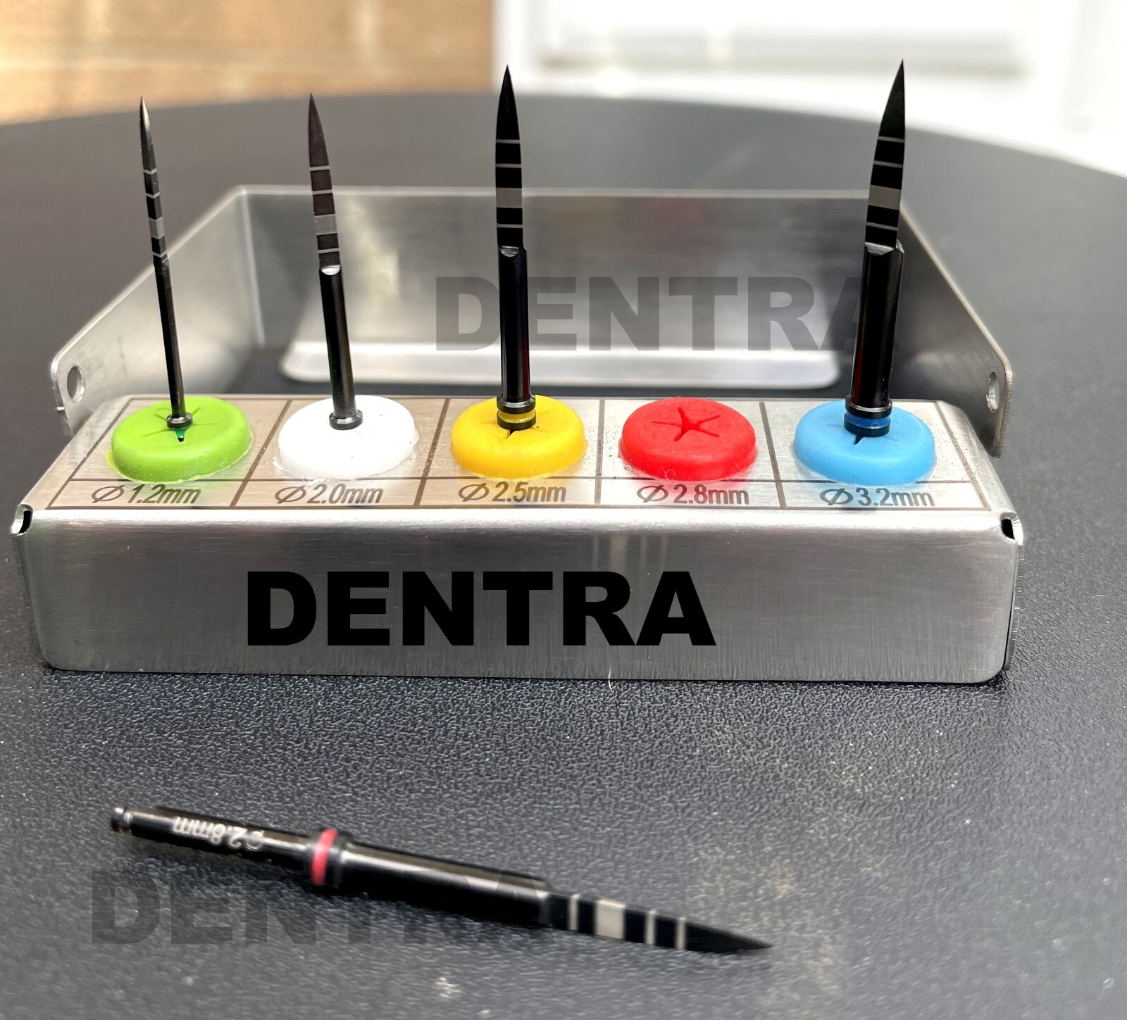 Dental Implant Long Lance Pilot Drills Burs 5 Pcs Kit New CE