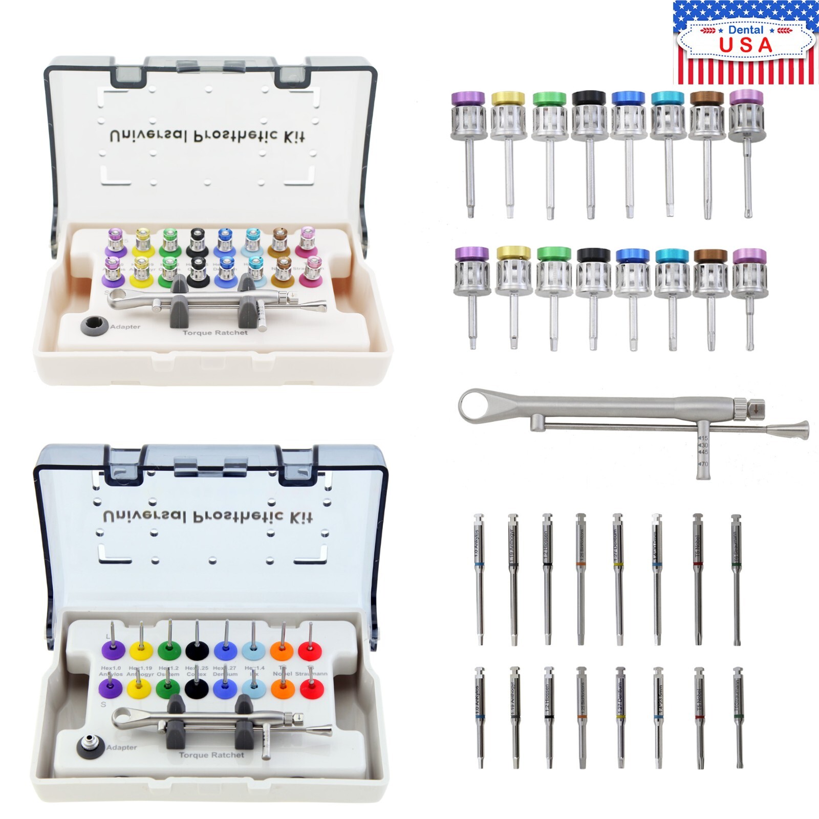 Implant Abutment Screwdriver Hex Driver 1.2 Dental Torque Wrench Prosthetic Kit