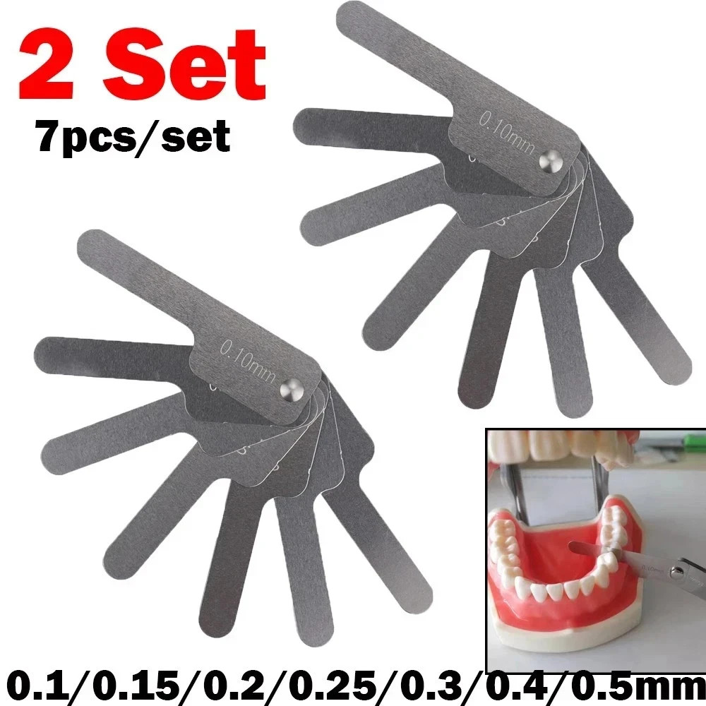 2Sets Dental Orthodontic Interproximal Reduction IPR Measure Caliper Gauge Ruler