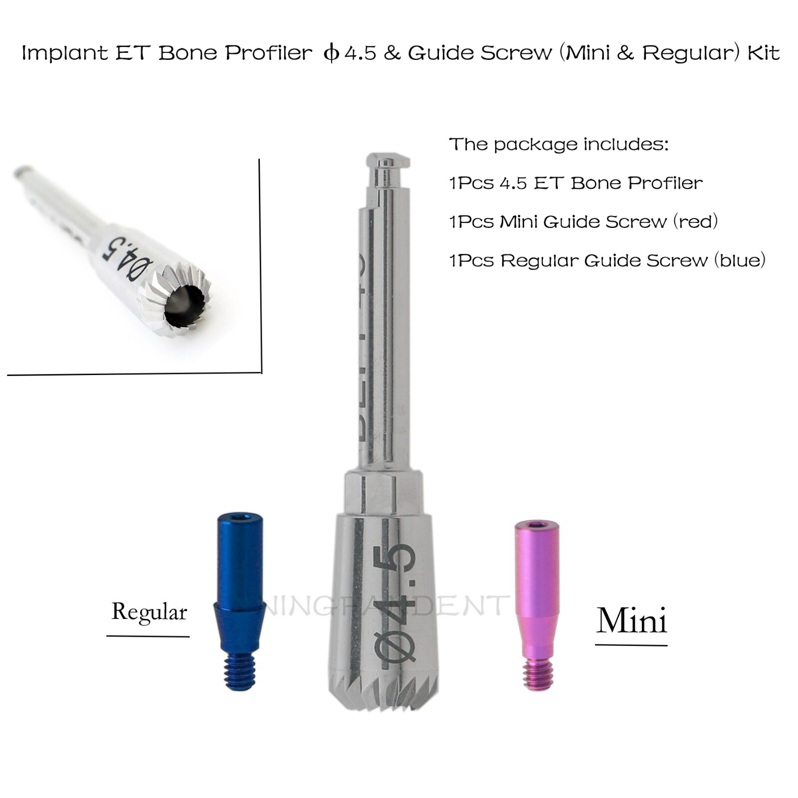 Dental Universal Implant TS Bone Profiler & Guide Screw Tool