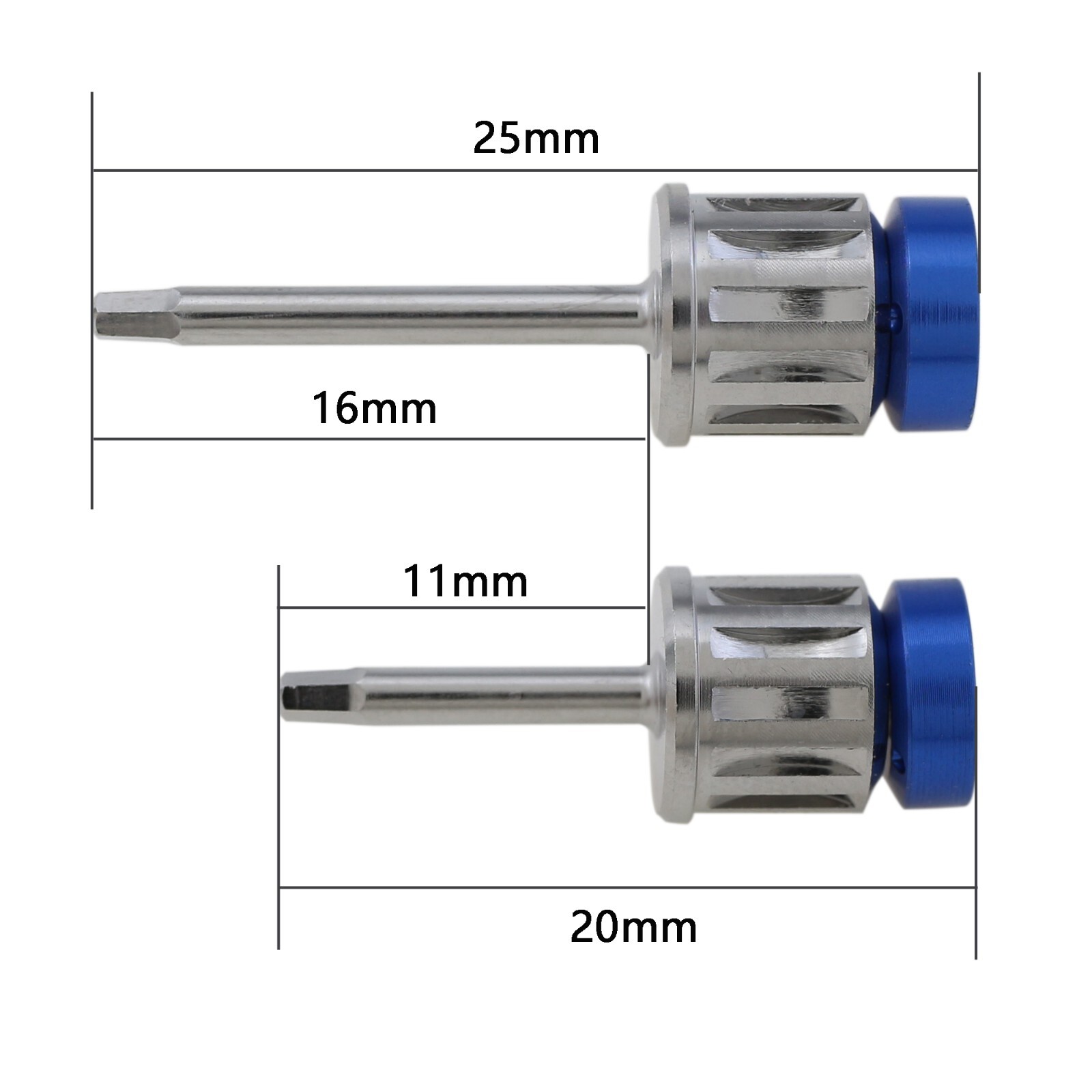 2Pcs Dental Implant Screwdriver Hex 1.27 Hand Drivers MIS Adin for Torque Wrench