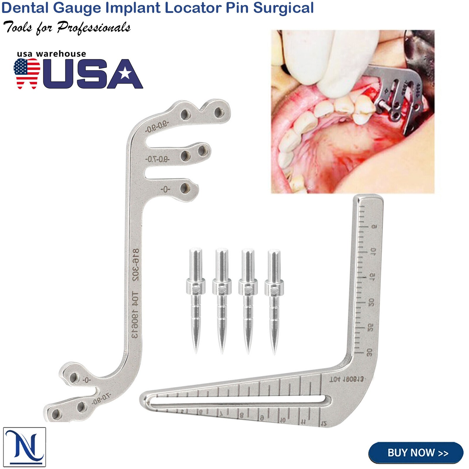 Dental Gauge Implant Locator Pin Surgical Drill Guide Oral Planting Positioning