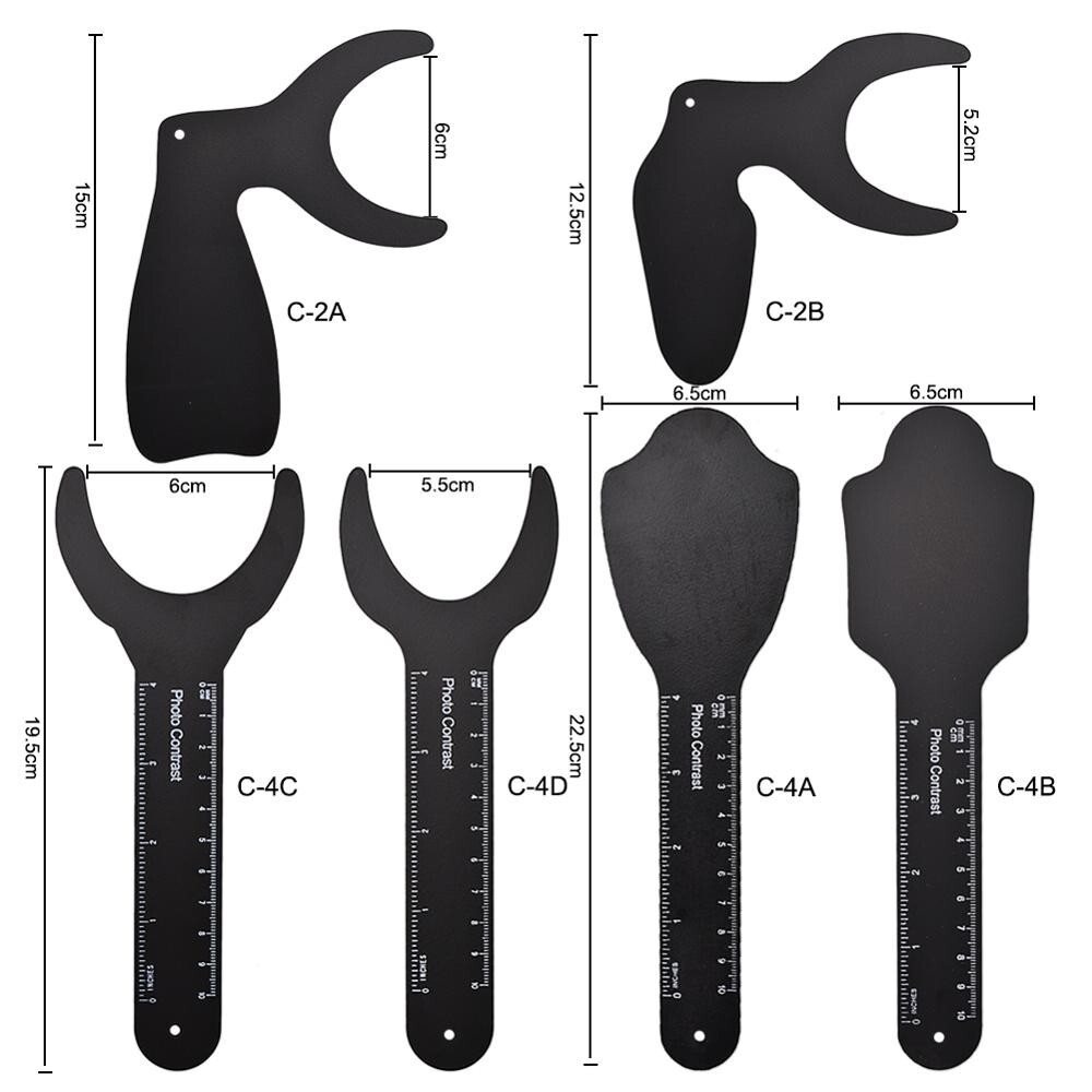 Background Board Photography Dental Clinic 1 Set Orthodontic Contrast Black