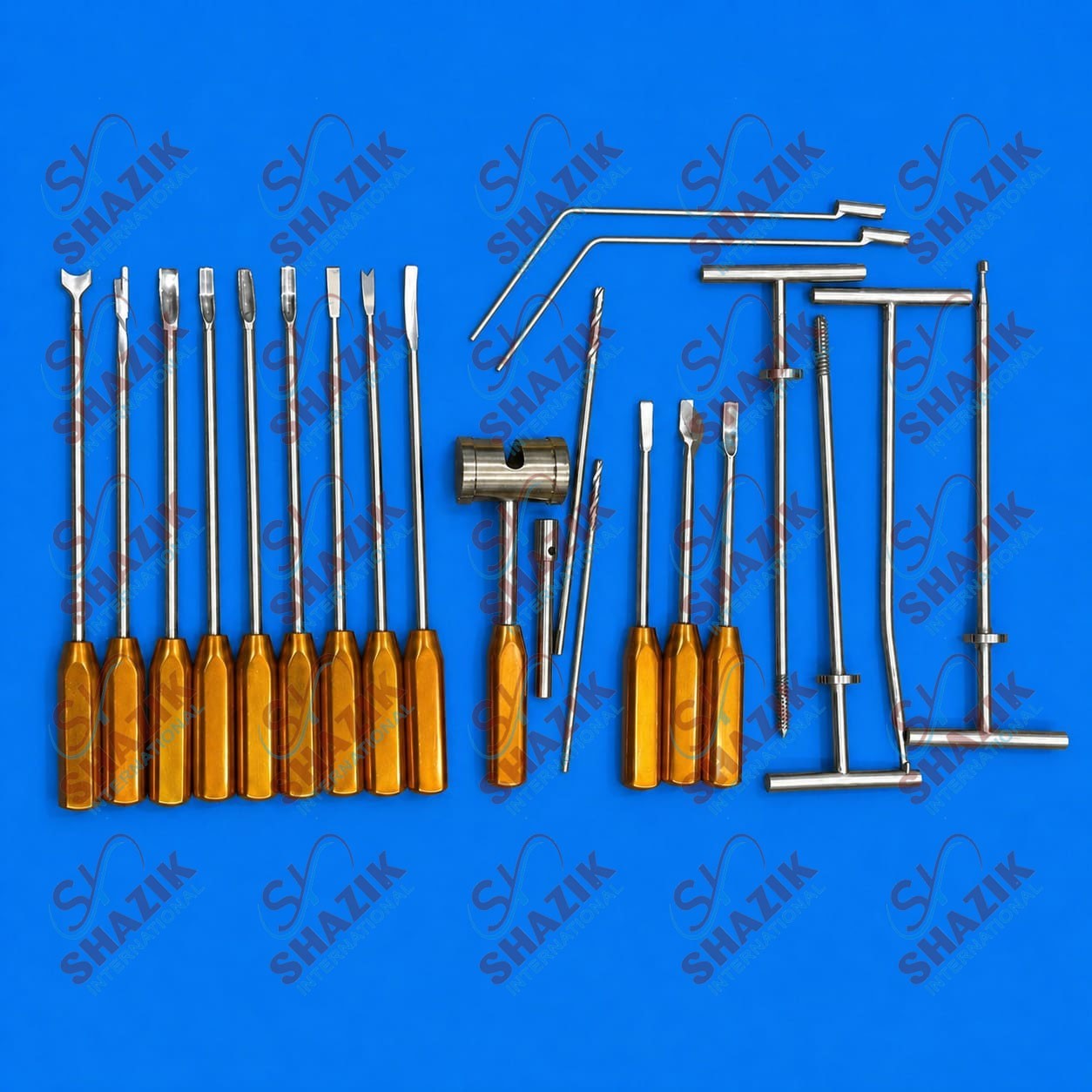 Mueller-Type Cement Removal Instruments Set of 22 Pcs Orthopedic Knee Surgery