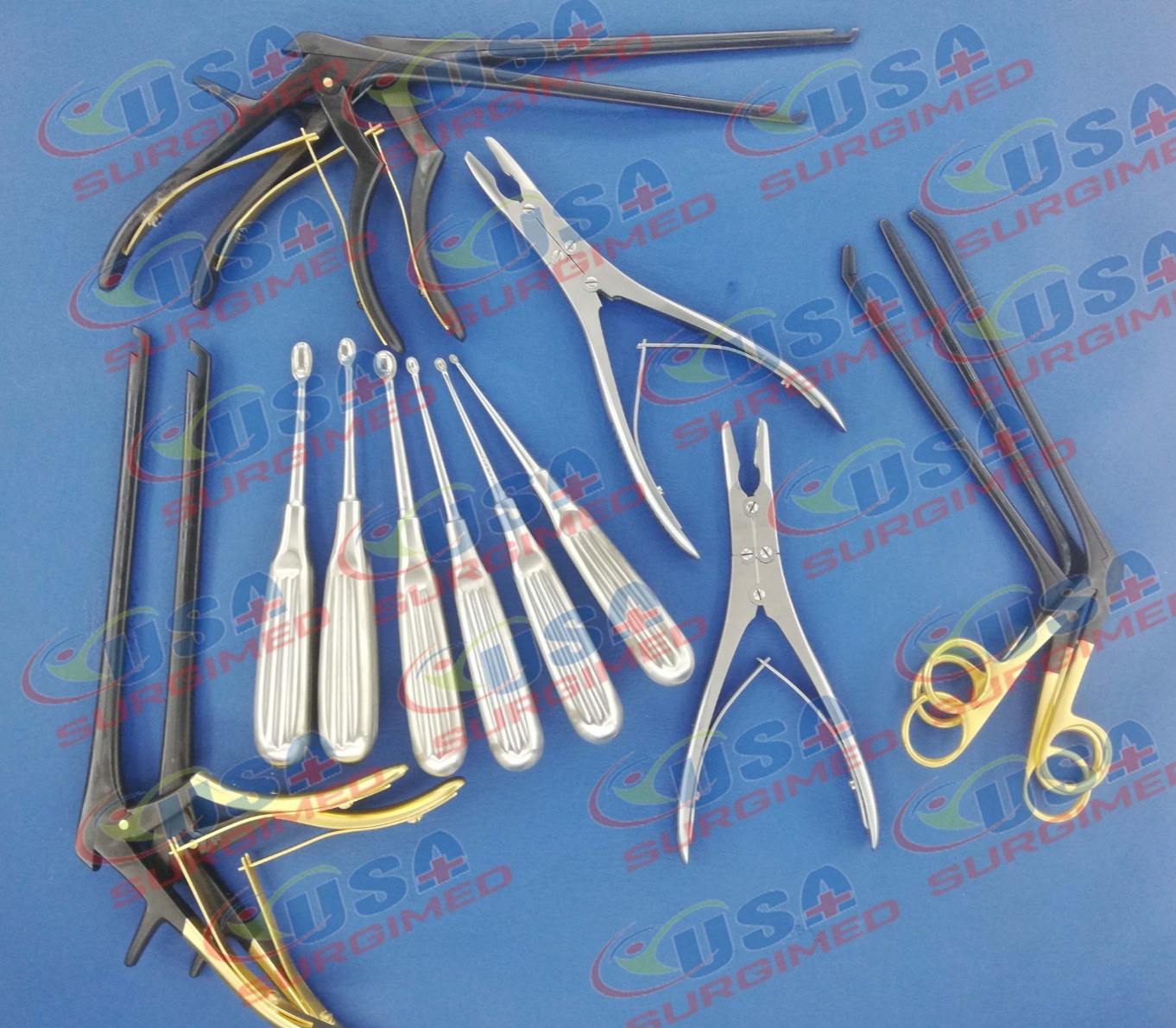 Ferris Smith Kerrison Punches And Rongeur Bone Curettes Set Orthopedics Instrume