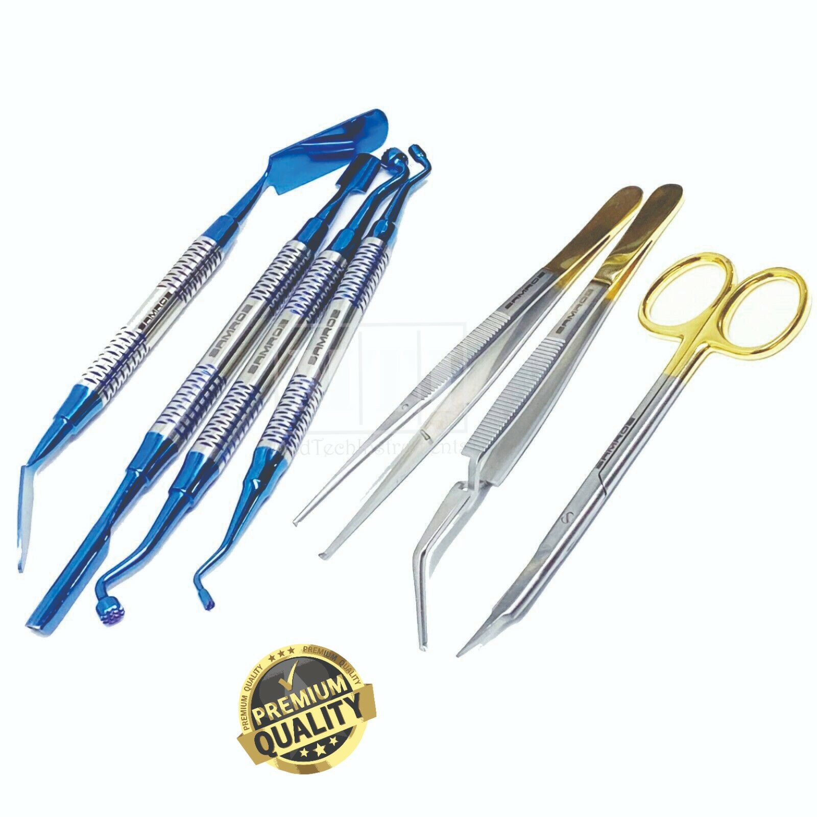 PRF GRF System Membrane Tool Set Graft Carrier Compactors Forceps Scissors