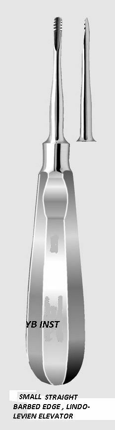 DENTAL TOOTH SURGERY LINDO-LEVIEN SMALL STRAIGHT BARBED EDGE ELEVATOR #0000S