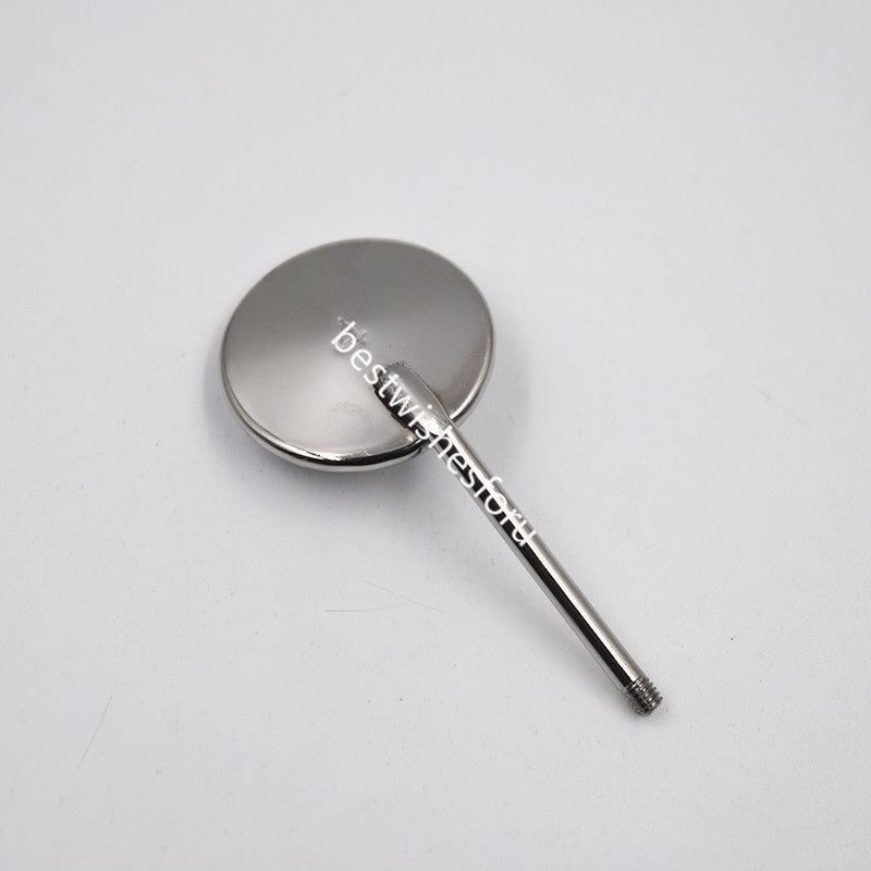 100 Pcs Dental Mirrors Stainless Steel Plain Surface Mouth Odontoscope Reflect