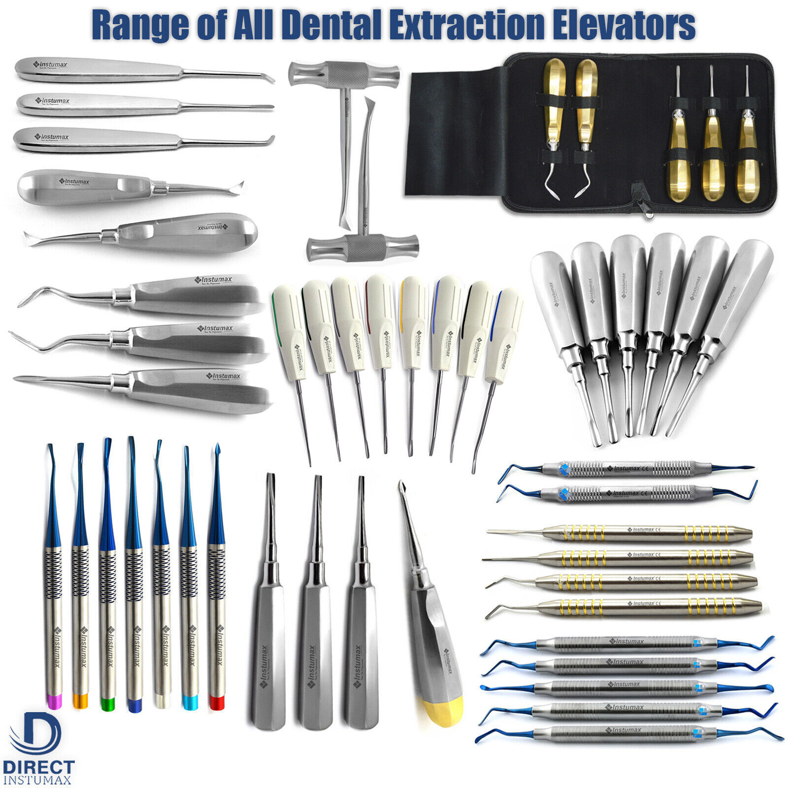 Dental Tooth Luxating Elevators PDL Periodontal Luxation Root Extracting Sets