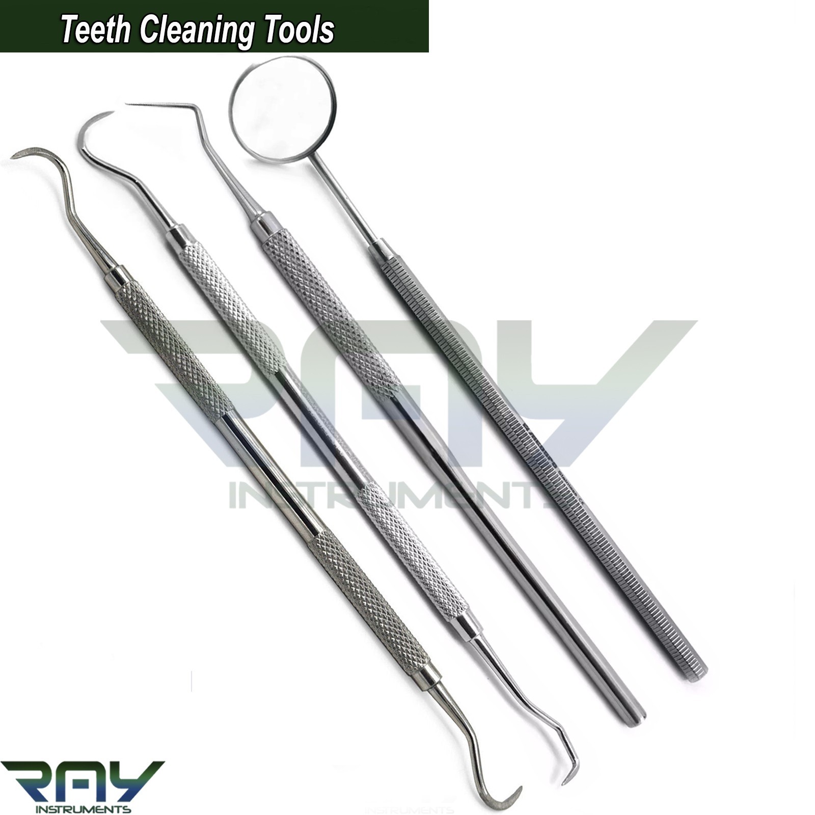 Dental Teeth Cleaning Kit Probe 9 Explorer Tartar Calculus Plaque Remover Tools