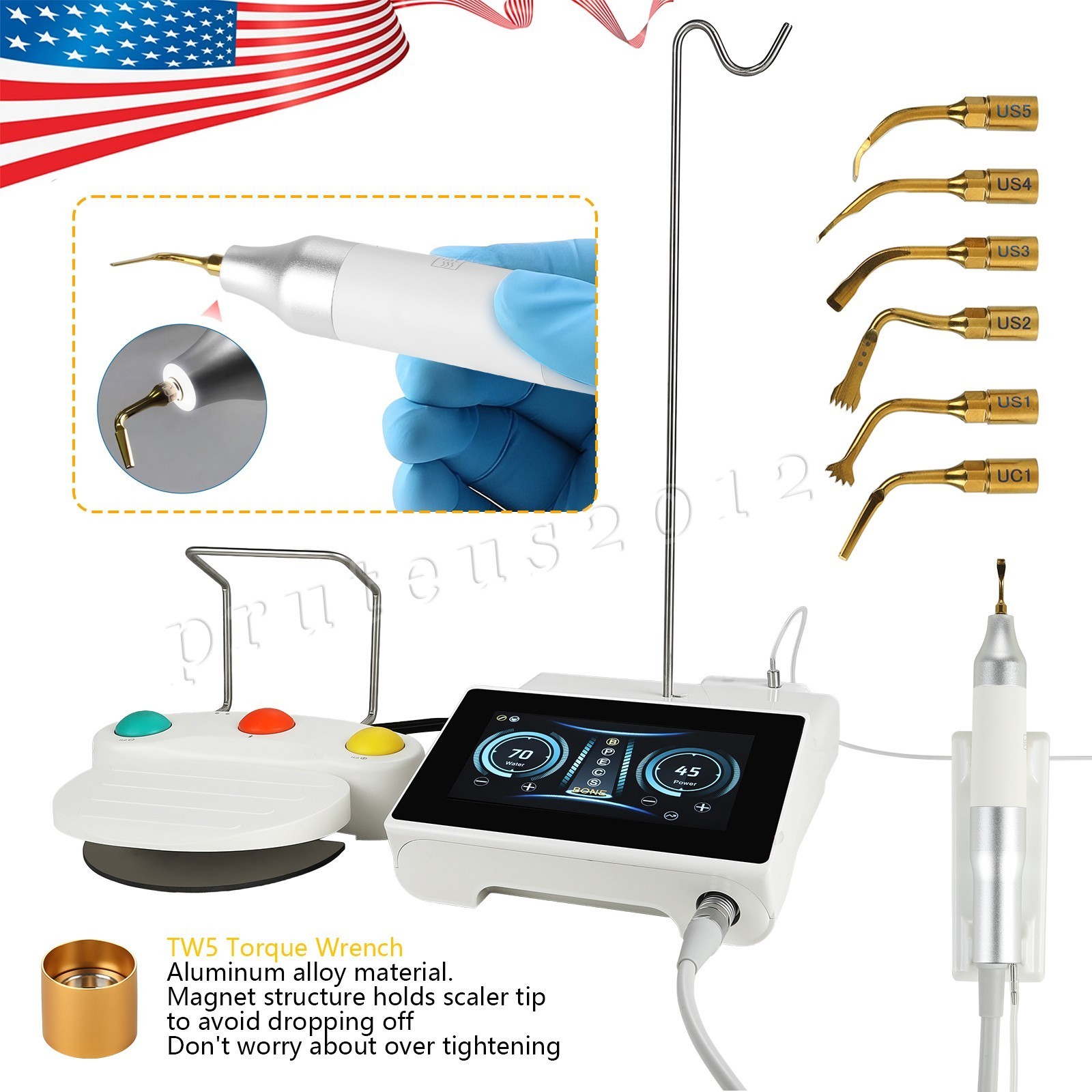 Piezo Bone Cutter Ultra Surgery LED with 6 tips Warranty