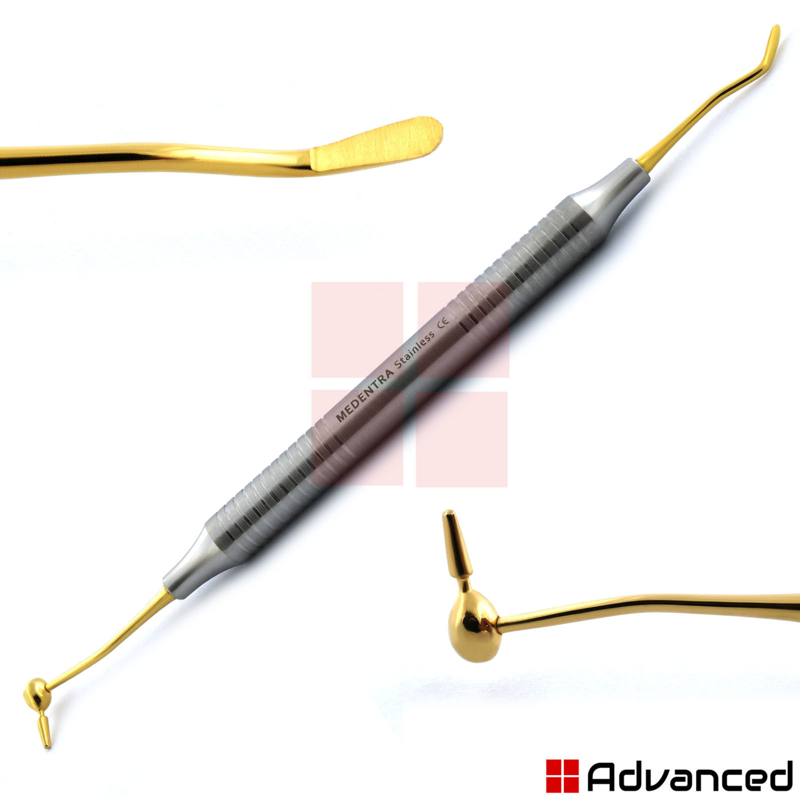 Dental Composite Tool CIG 6 Titanium Coated Gold Tip Plastic Filling Restoration