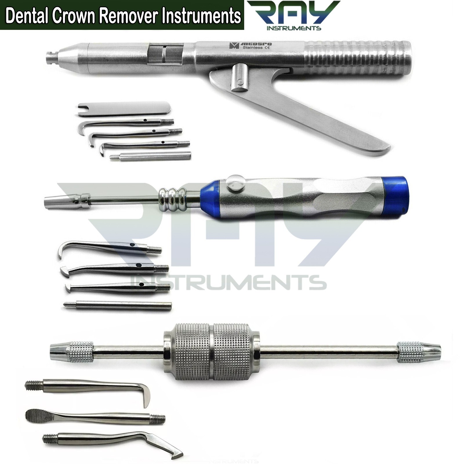 Dental Crown Remover Bridge Removal With Attachments Surgical Restoration Tools