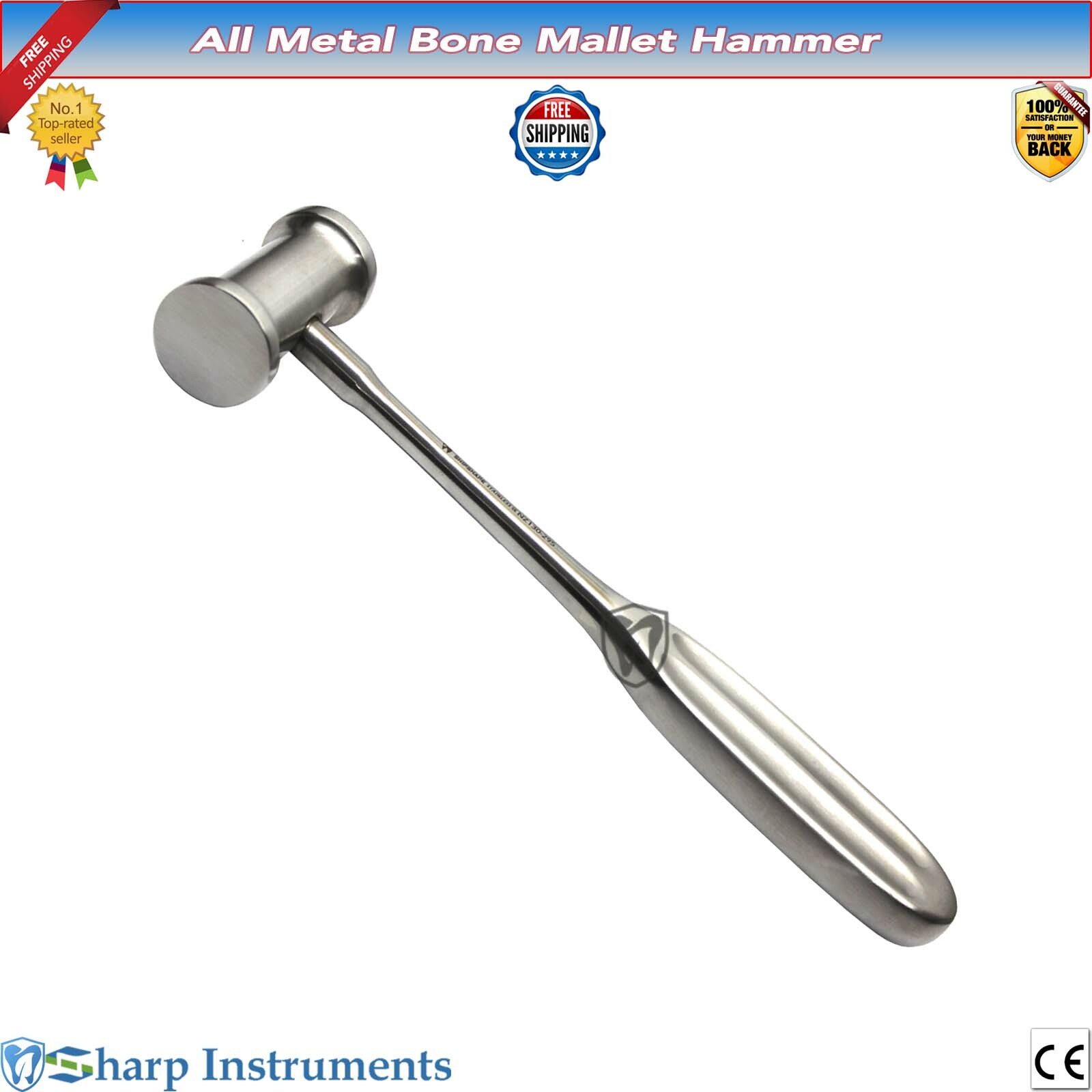 Mead Mallet Dental Bone Lifting Hammer Surgical Orthodontics, ortho Instruments