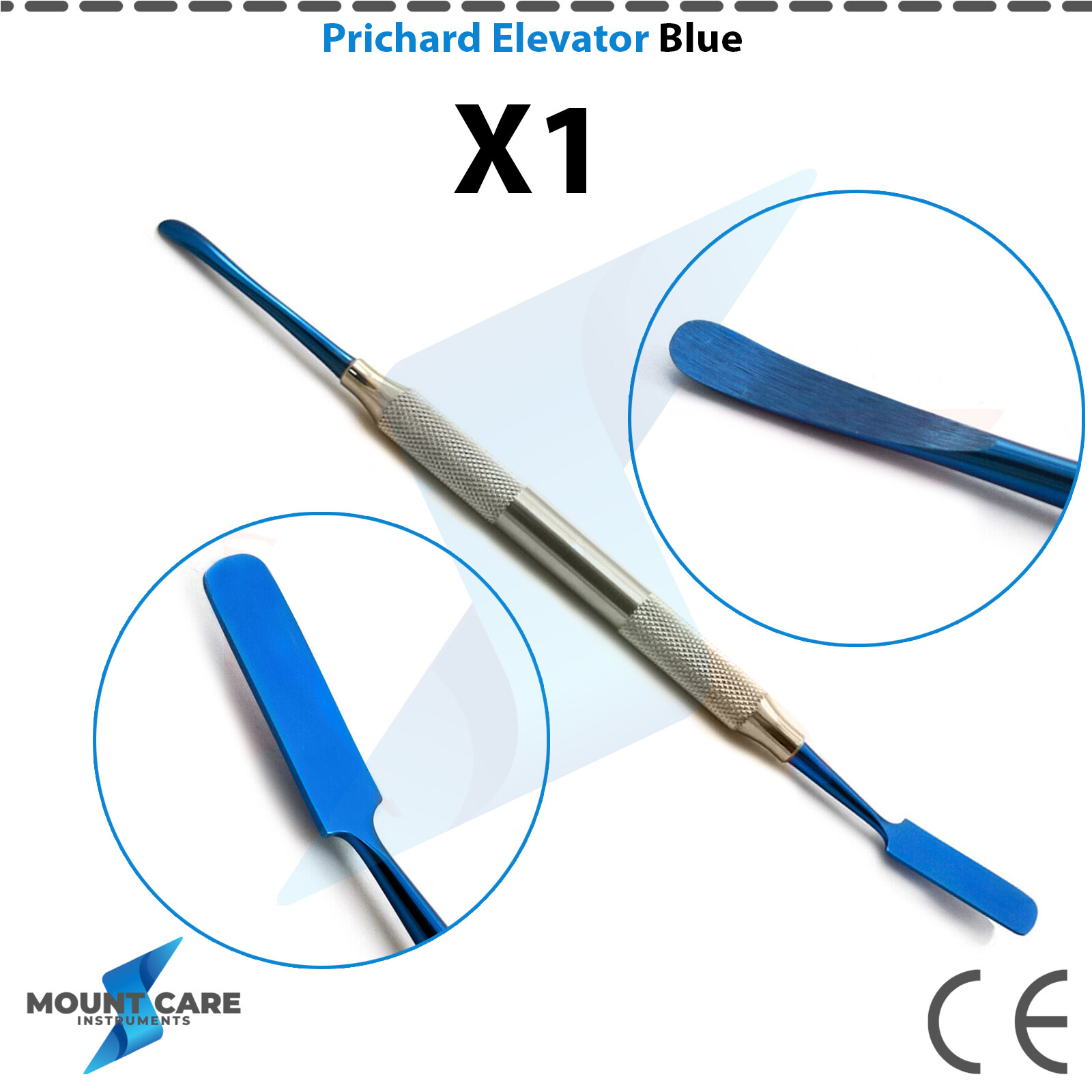 Pritchard Periosteal Elevator Blue Titanium Dental Implant Surgery Lab Tools