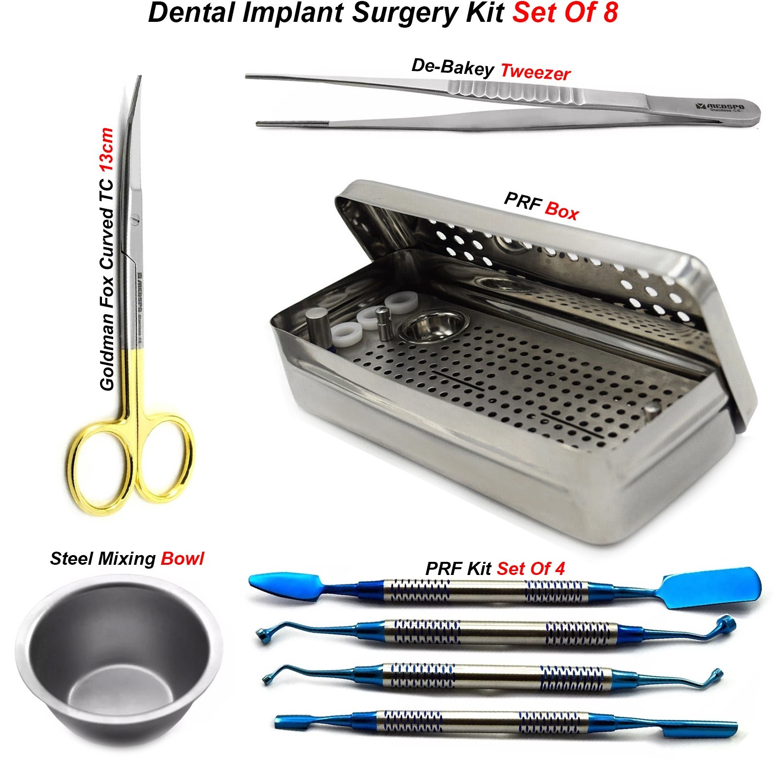 Dental Implant Surgery Instruments Kit Implantology Dentistry Laboratory Tools