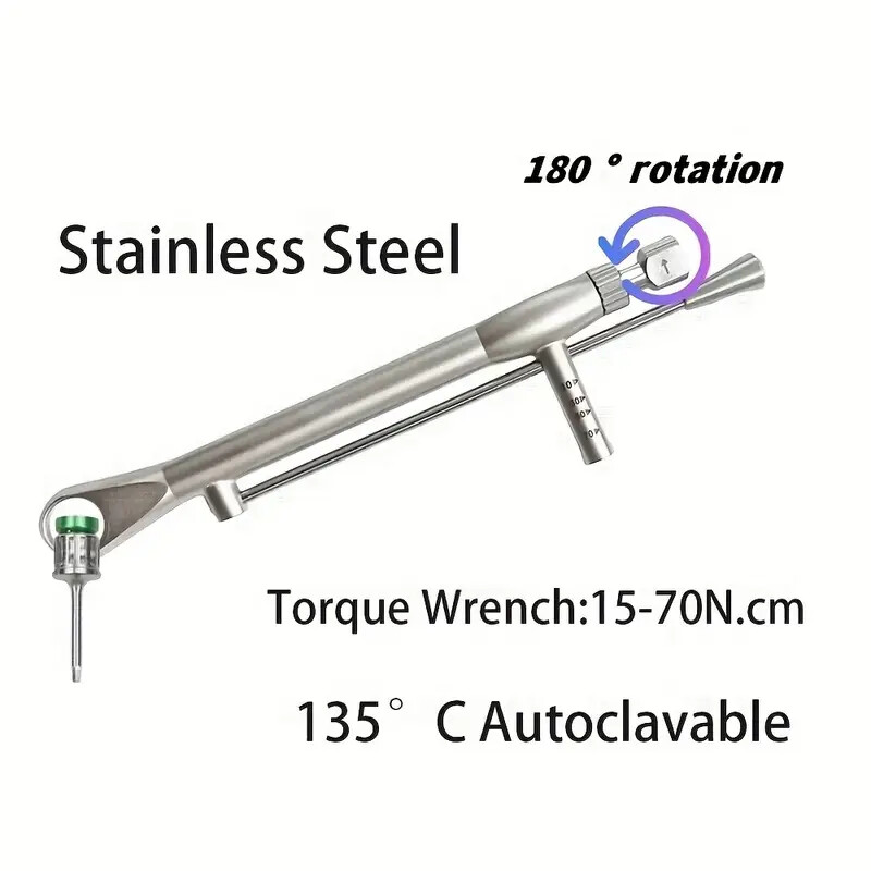 Dental Implant Straumann Torqure Wrench Ratchet 15-70Ncm 135°C Autoclavable