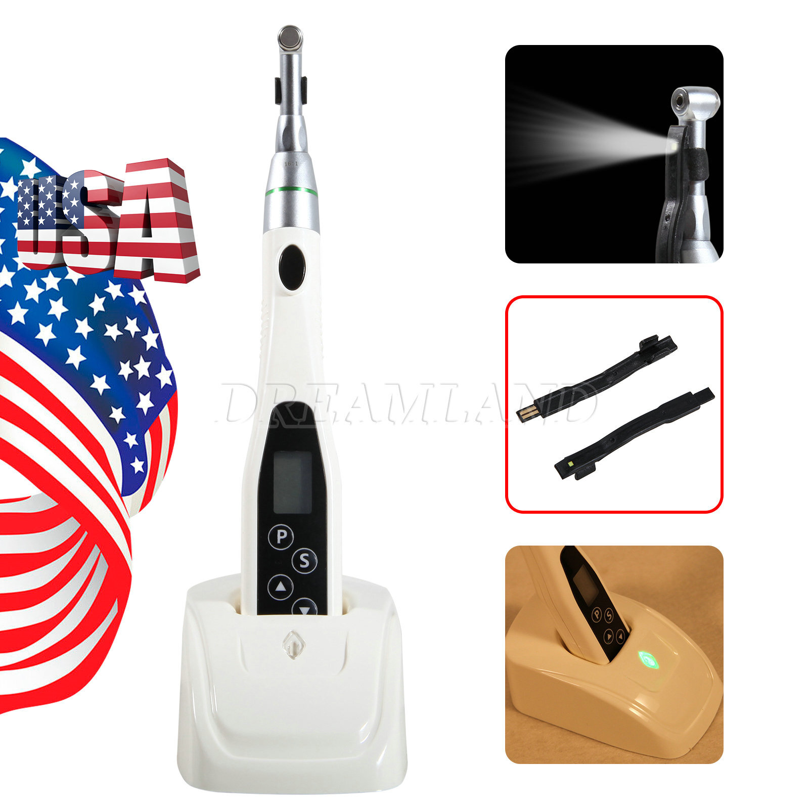 Dental Electric Hygiene Prophy Handpiece /Wireless 16:1 LED Endo Motor