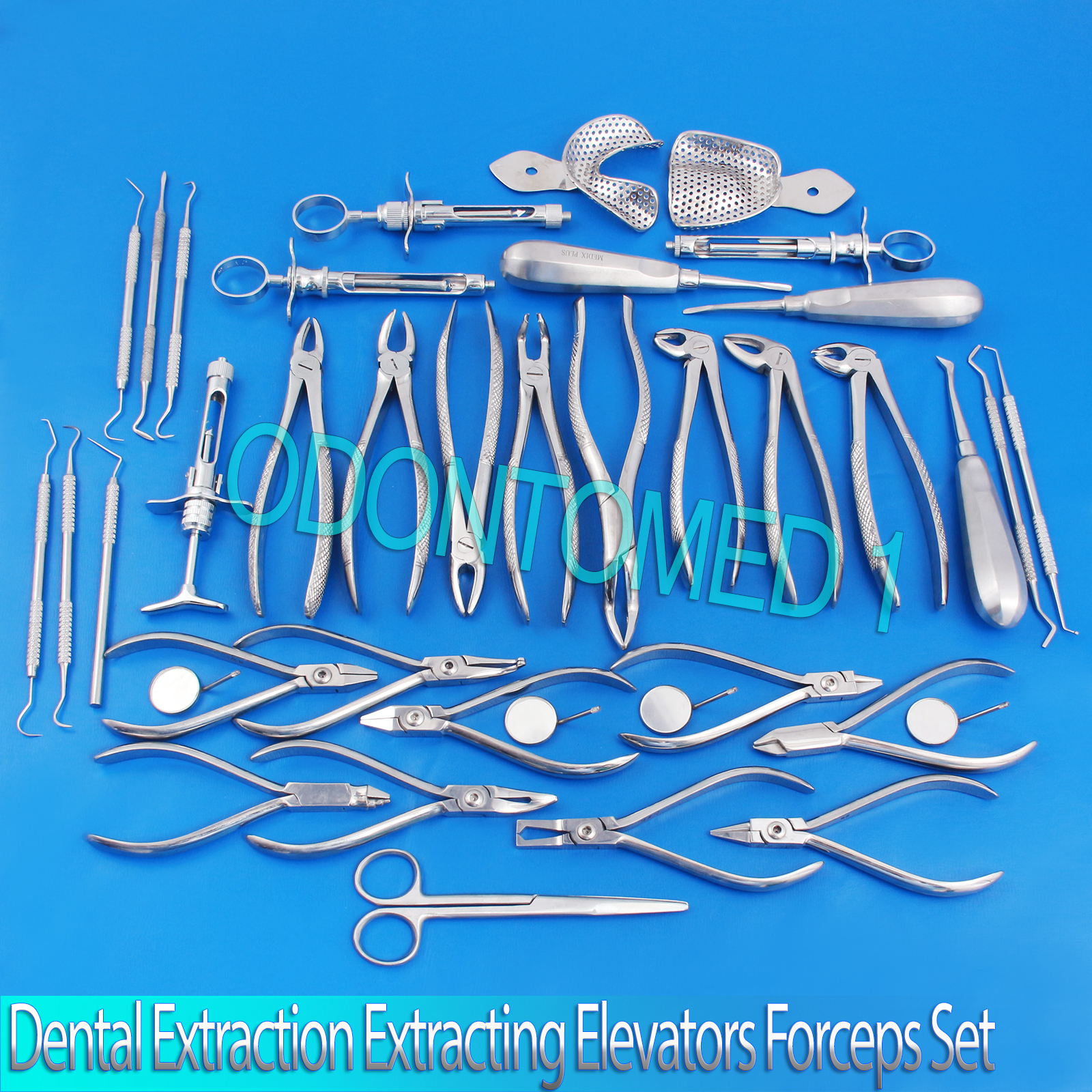 Dental Extraction Surgery Extracting Elevators Forceps Instrument 39 Pcs