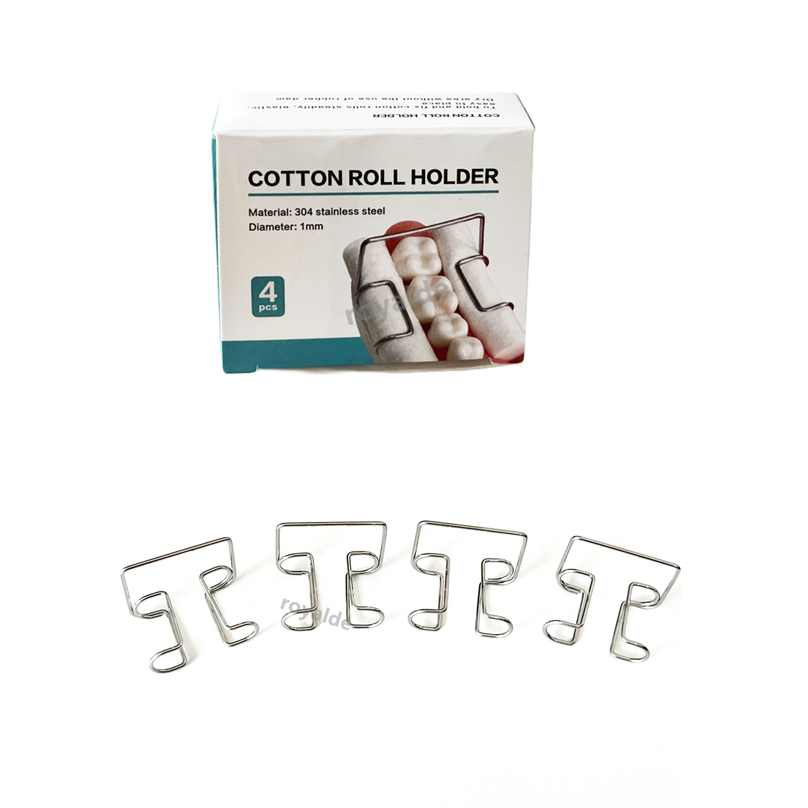 Dental Cotton Roll Clip Stainless Steel Keep Dry Autoclavable Holders