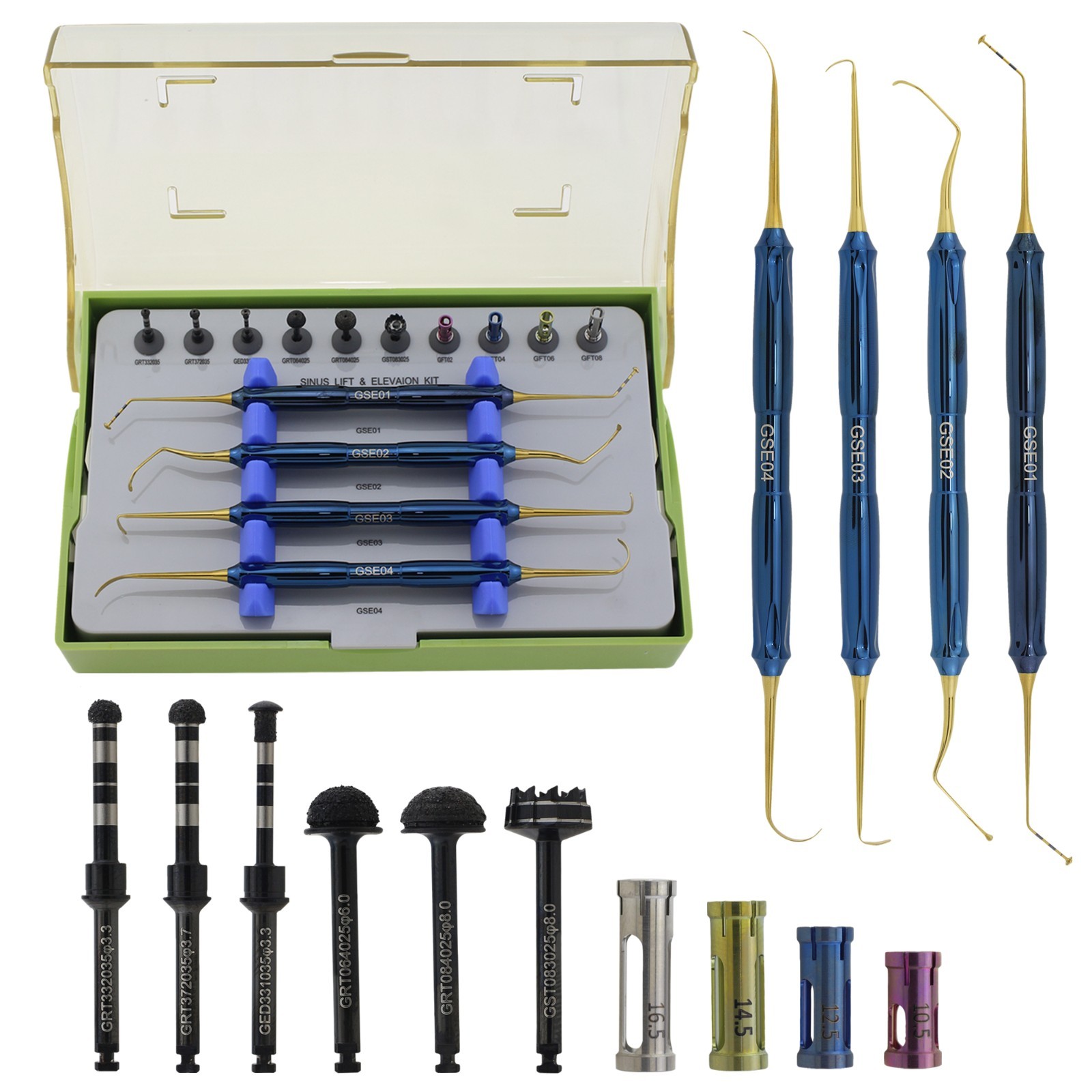 DASK Sinus Lift Kit Dental Advanced Implant Drill Elevation Instrument Stopper