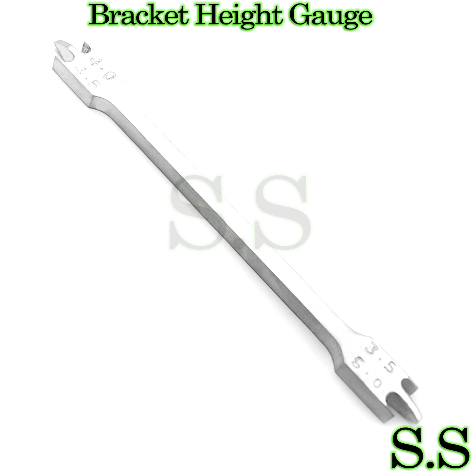 Dental Orthodontics Height Measuring Bracket Gauge 022 Instruments