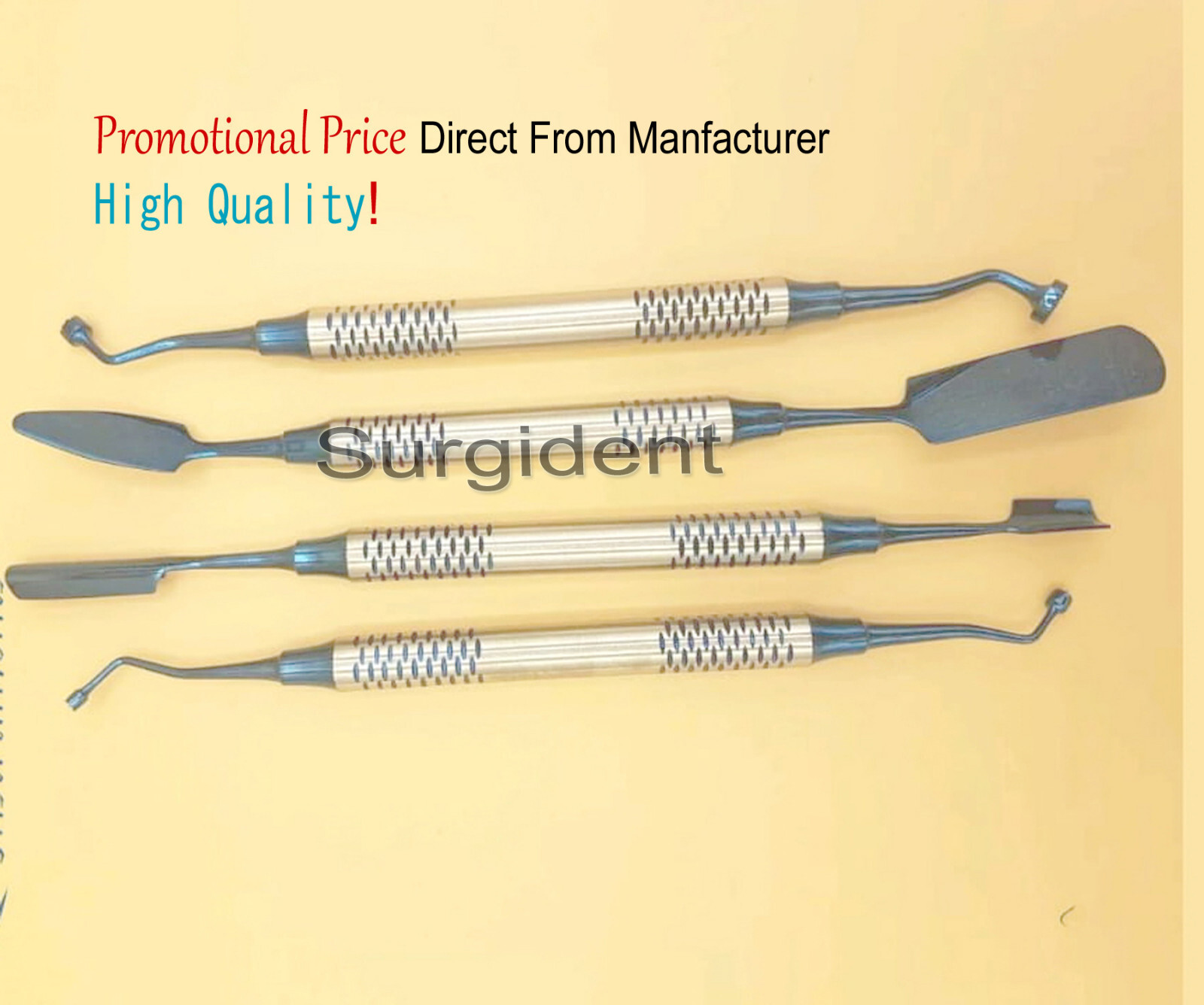 Dental PRF Set of 4 Instruments Kit Surgery Compactor Carrier Tools