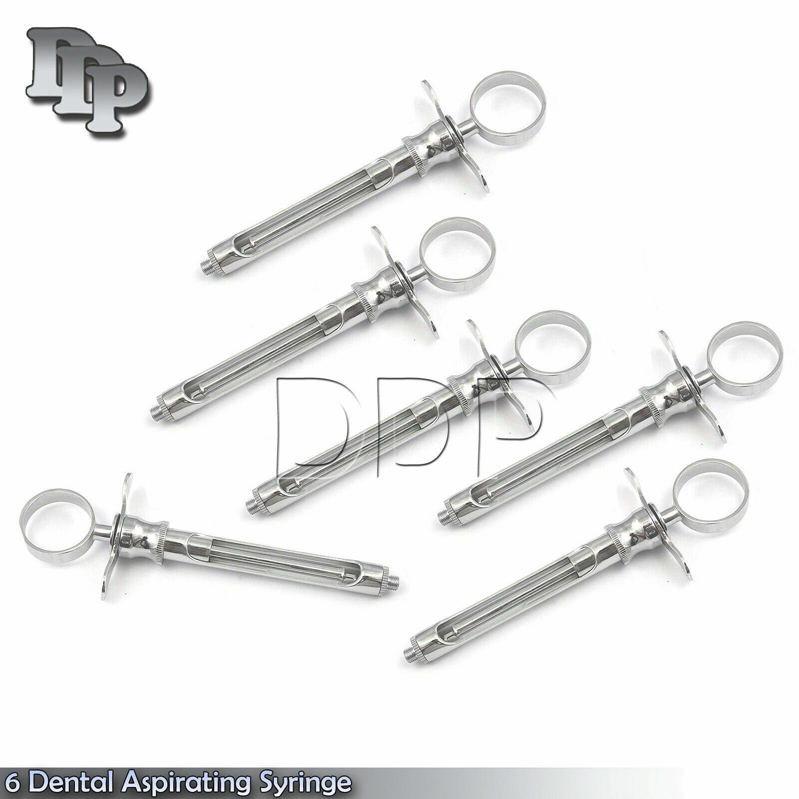 6 German Dental Anesthetic Syringe Self-Aspirating 1.8CC-Dental Instruments-A+