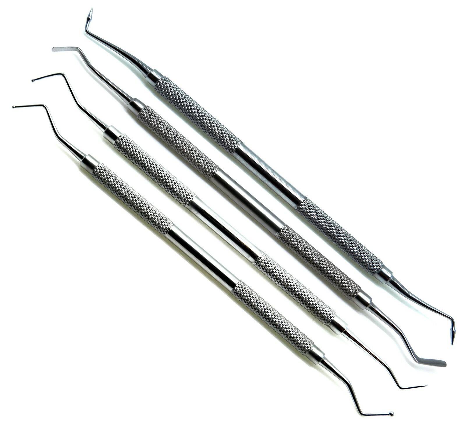 4 Pcs Set Dental Restorative Carver Composite Filling Double Ended Instruments