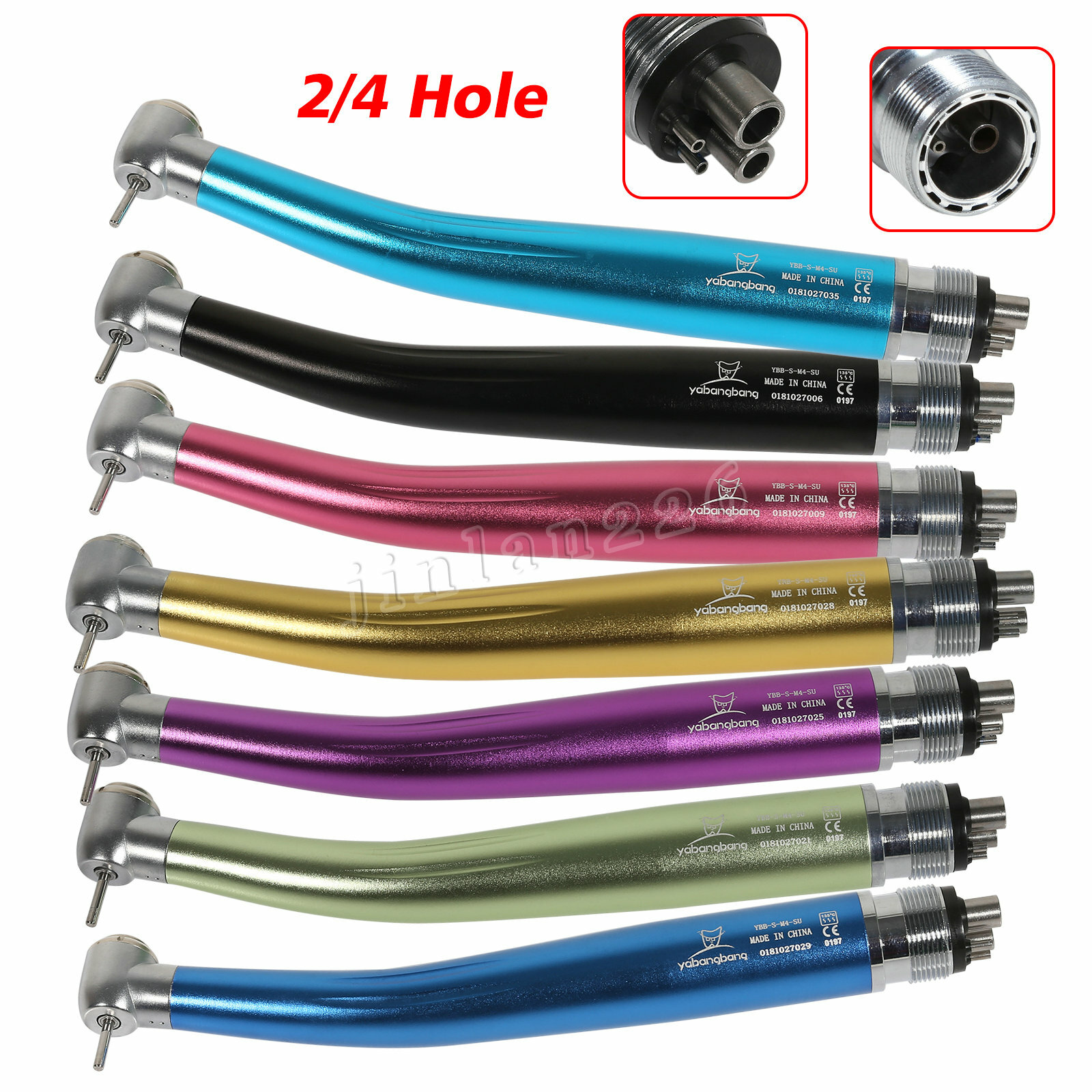 NSK Style Dental Air Turbine PANA MAX High Speed 7Color Handpiece 2/4Hole Turbin