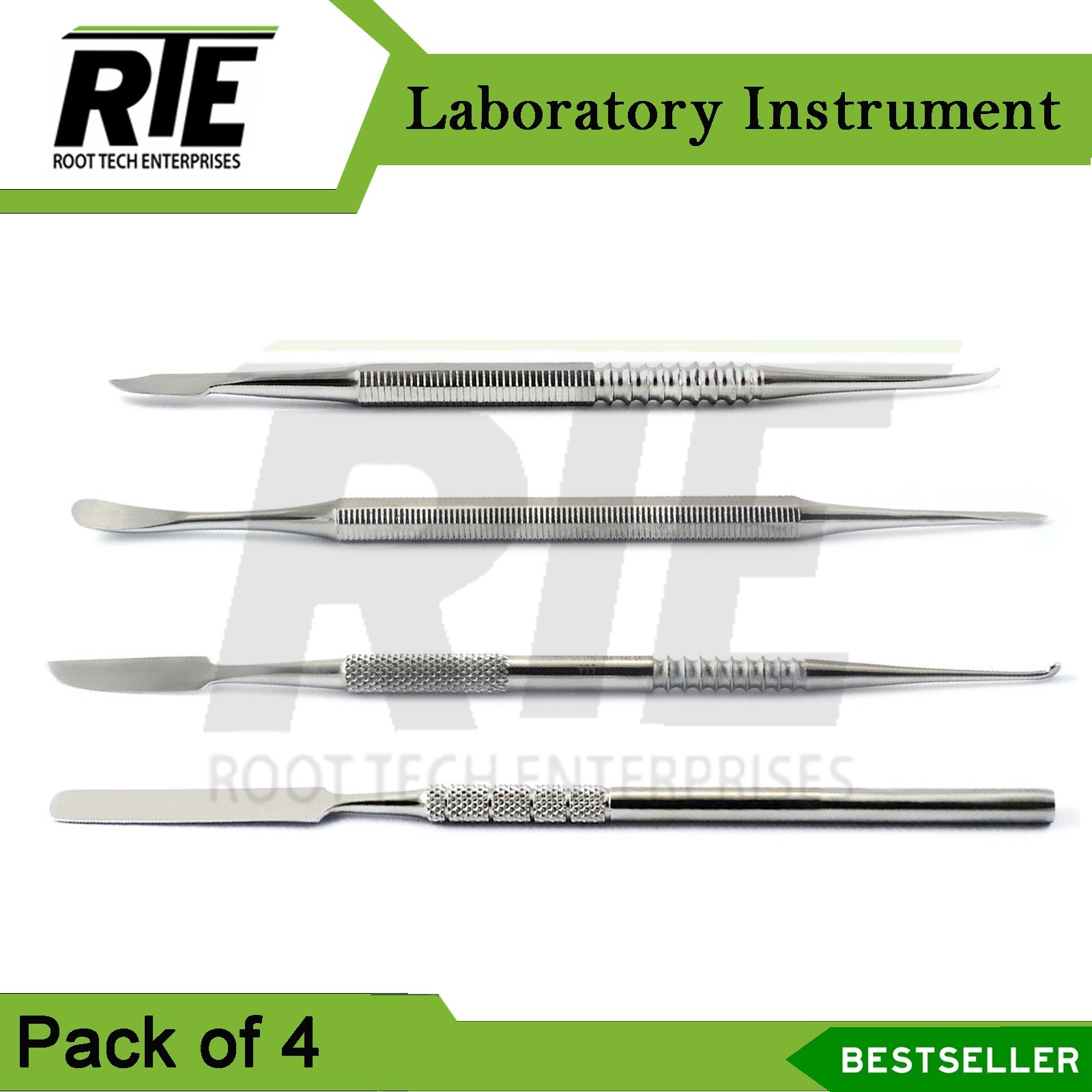 Dental Laboratory Wax Carving Instruments Wax Carver Zahle Cement Spatula 4 Pcs