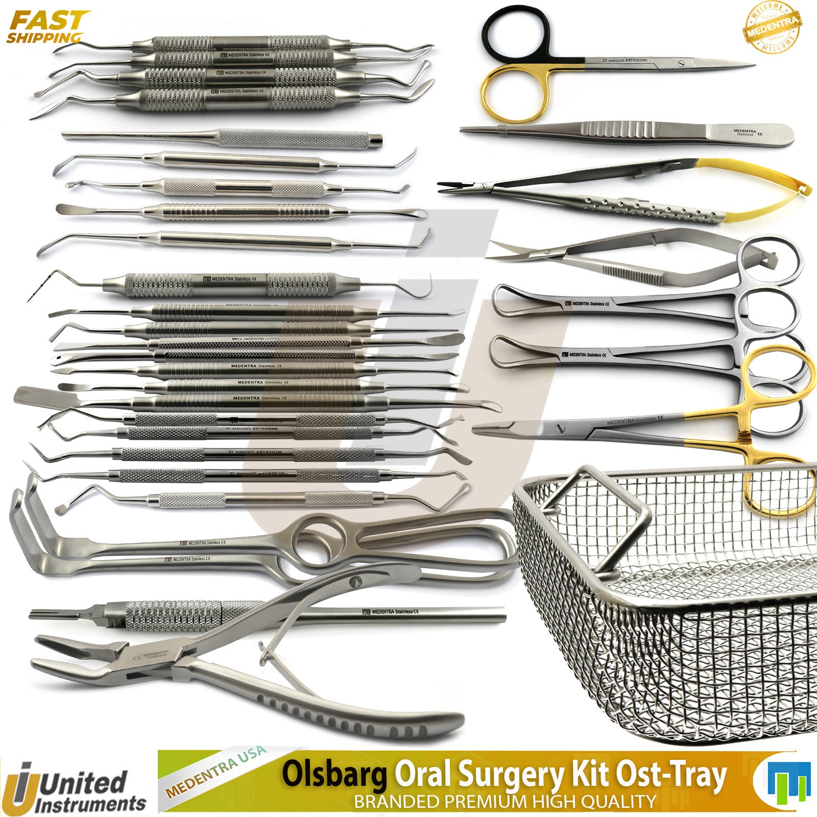 Advanced Dental Oral Surgery kit Tunneling Implantology Set Sinus Bone Graft CE