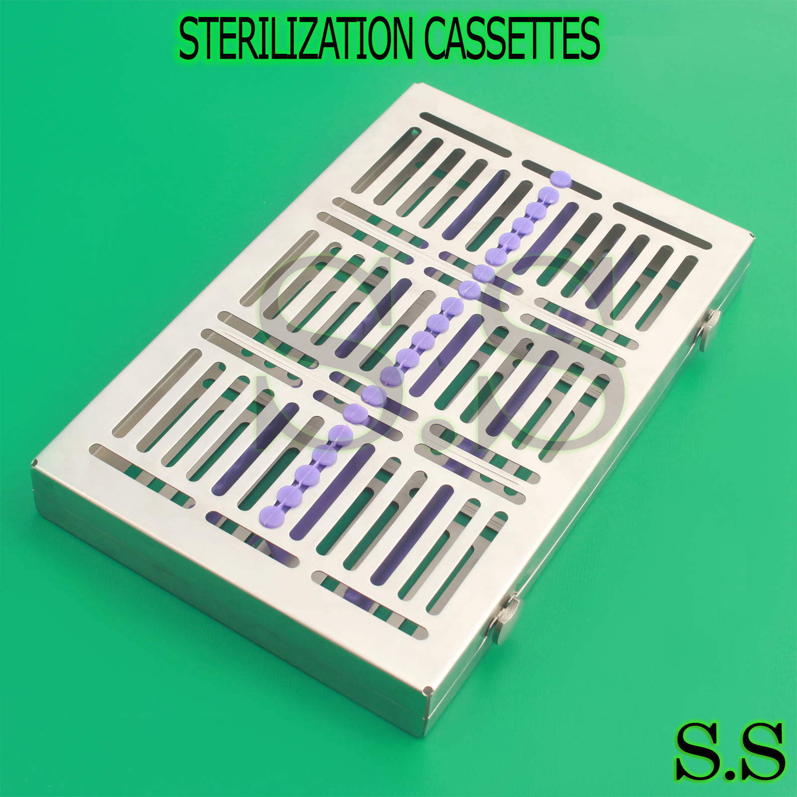2 DENTAL SURGICAL AUTOCLAVE STERILIZATION CASSETTES FOR 20 INSTRUMENTS ST-002