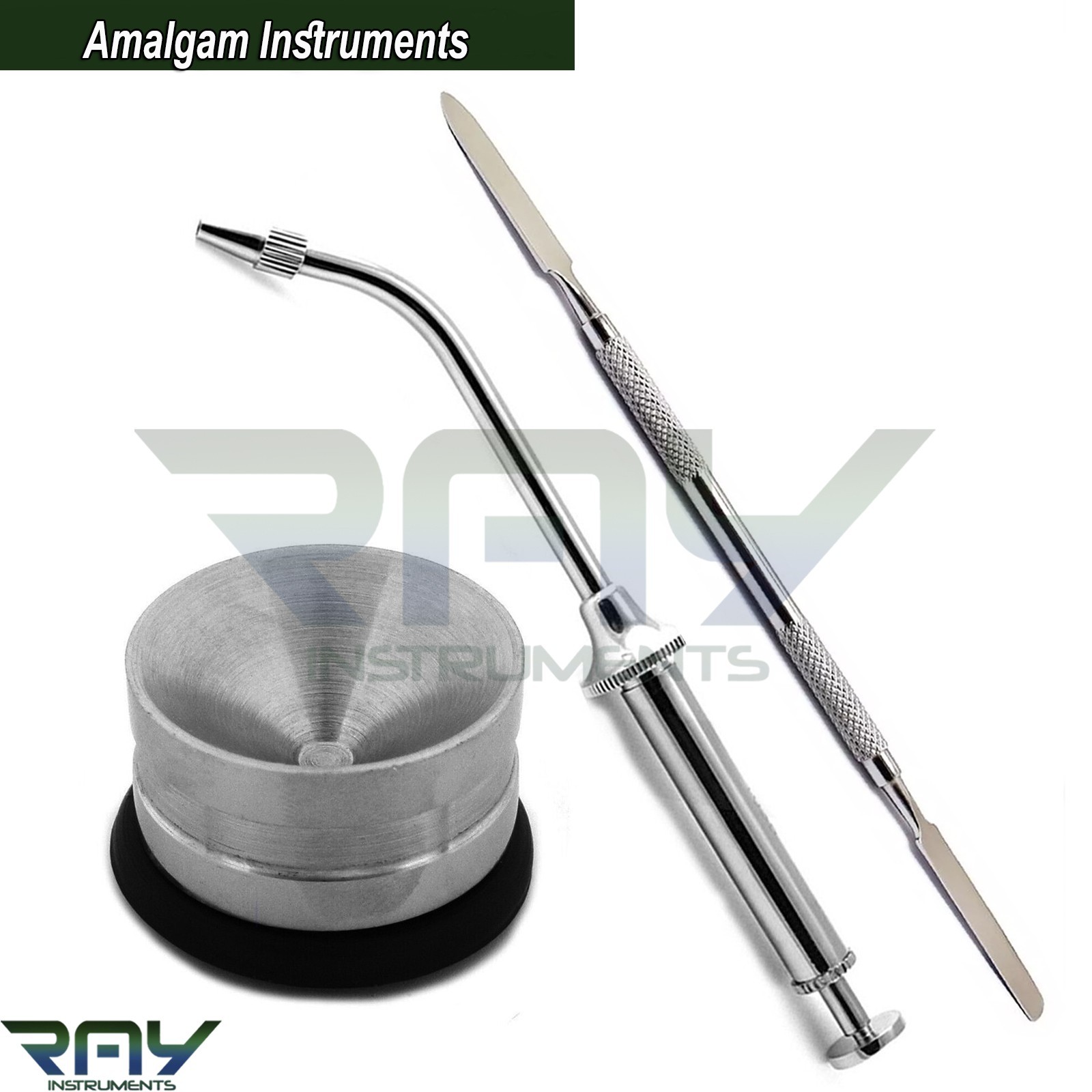 3 Pcs Dental Amalgam Filling Instruments Cement Mixing Spatula Restorative Tools
